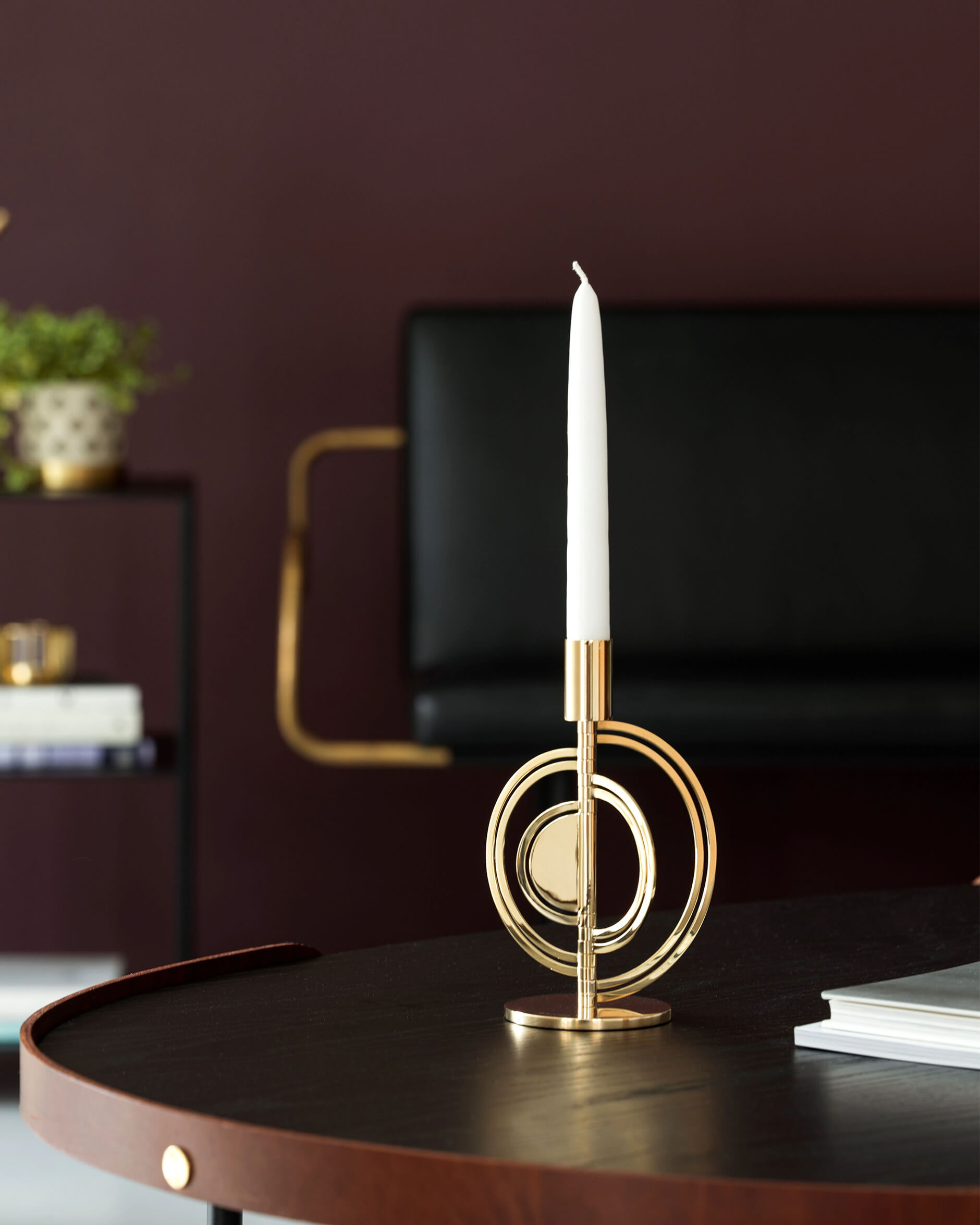 Cirkus ljusstake mässing