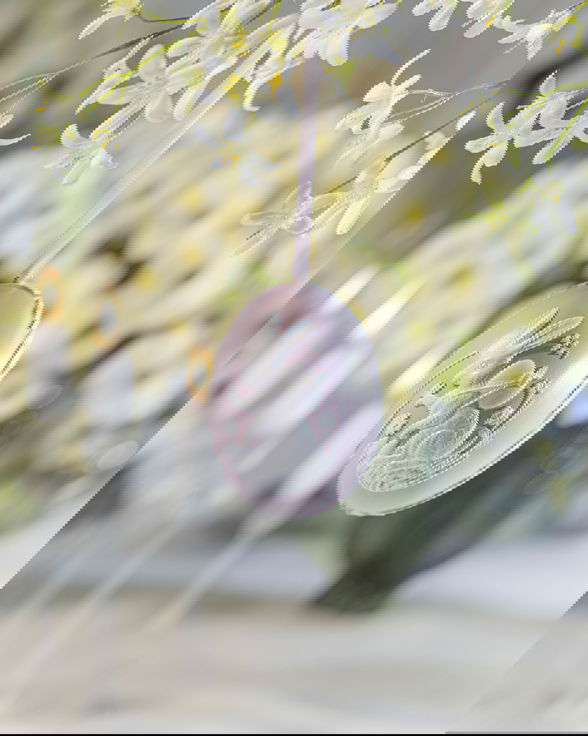 Estrid påskägg hängande dekoration lila