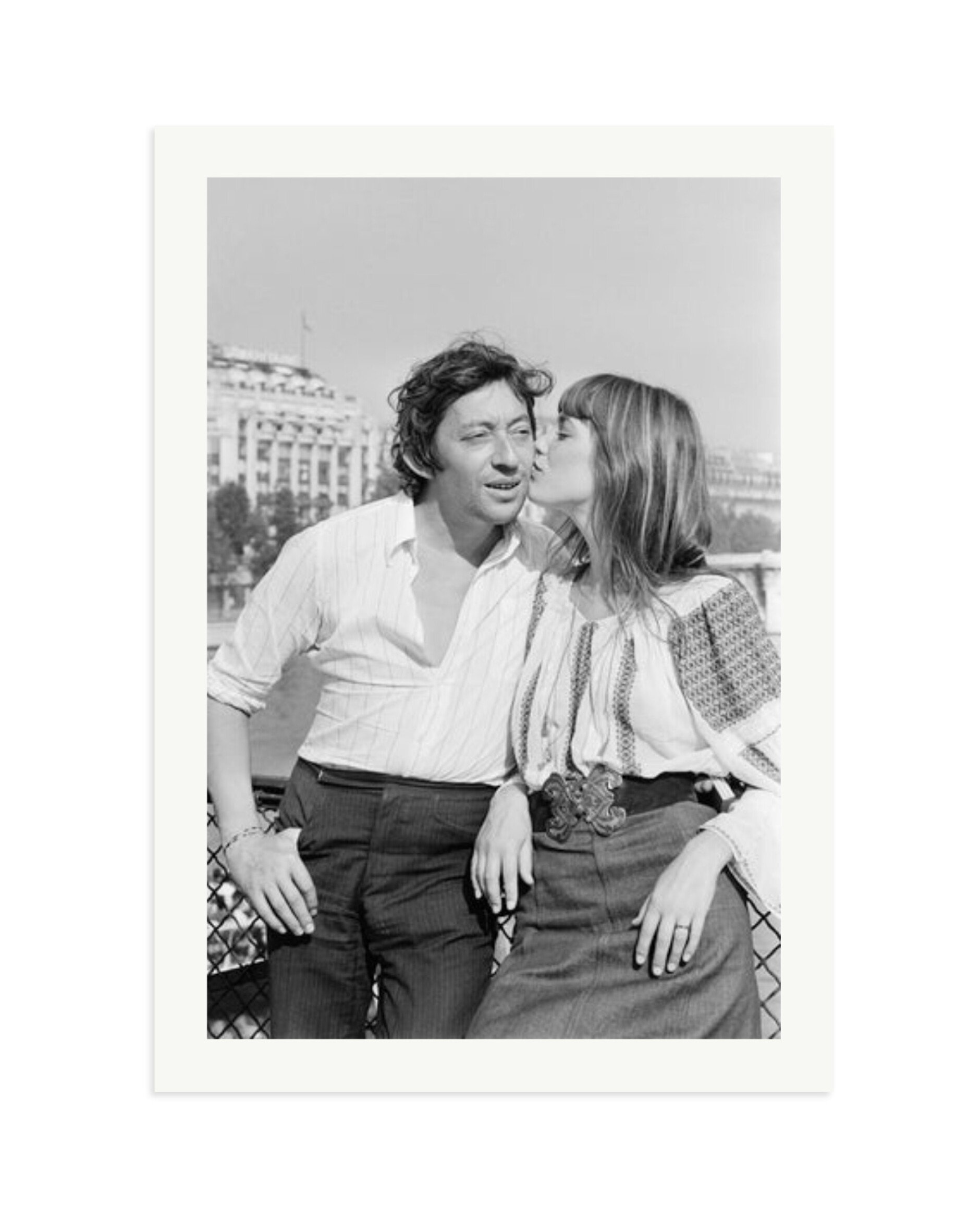 Gainsbourg and Birkin in Paris Print Only / XXL