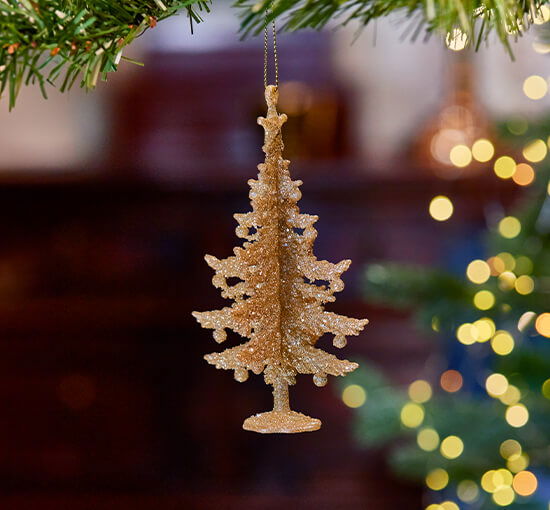 Gold - Archie Christmas Tree Decoration Silver