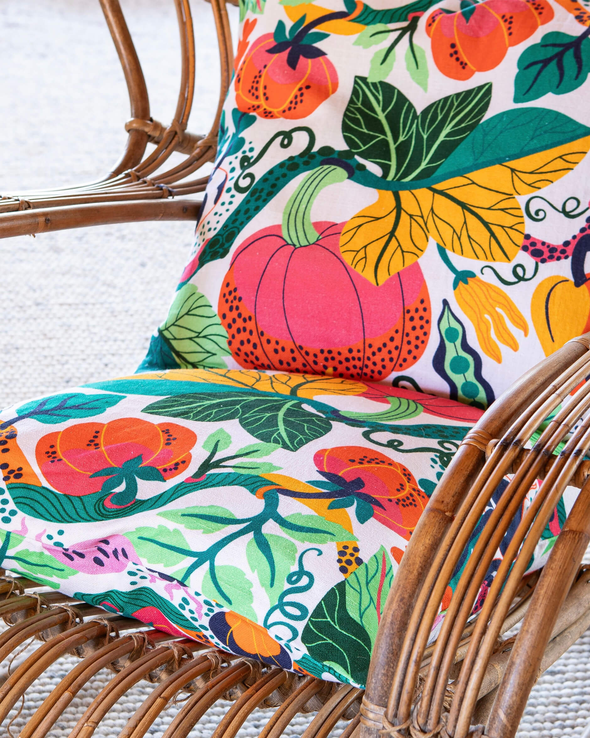 Heritage Garden kuddfodral vit