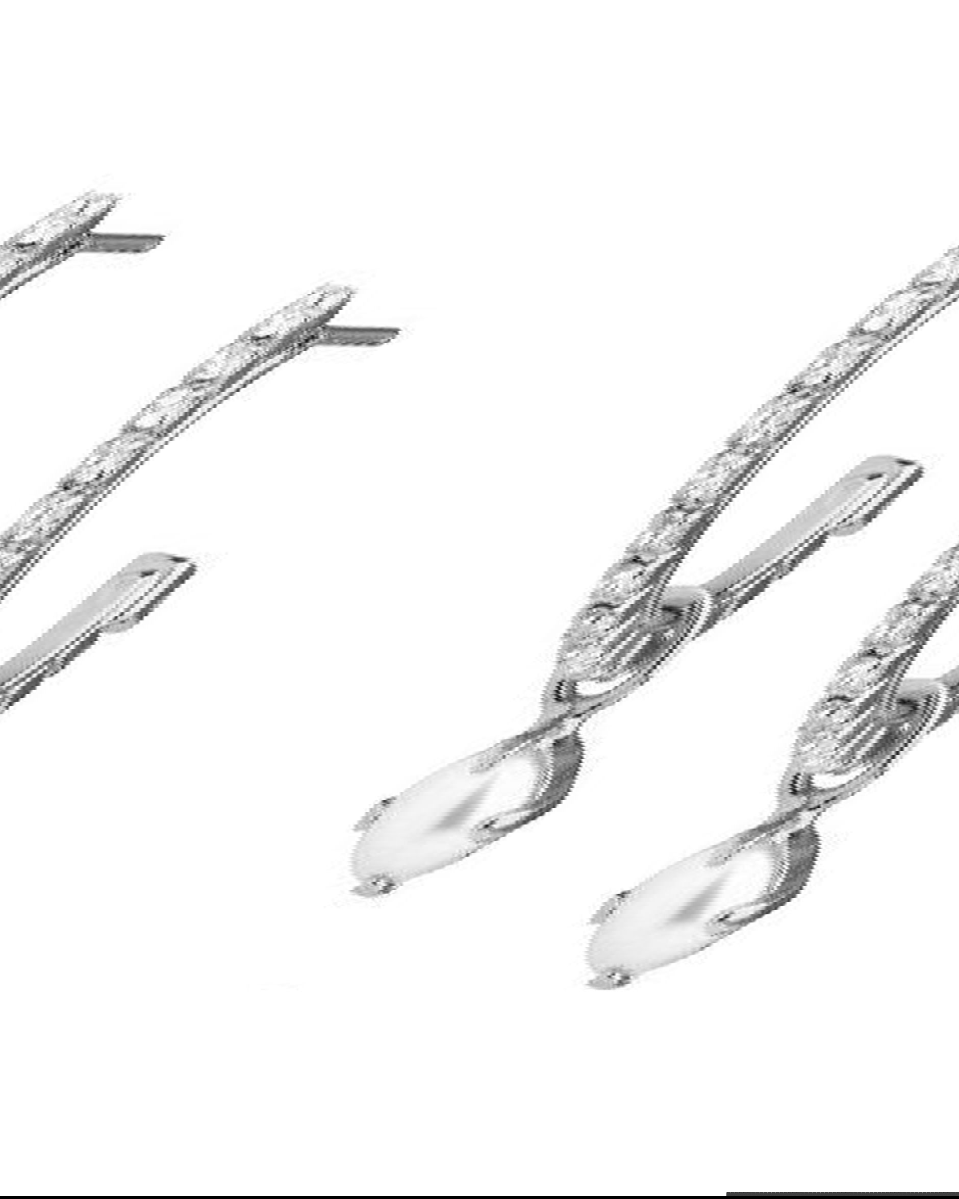 Bella korvakorut crystal rhodium