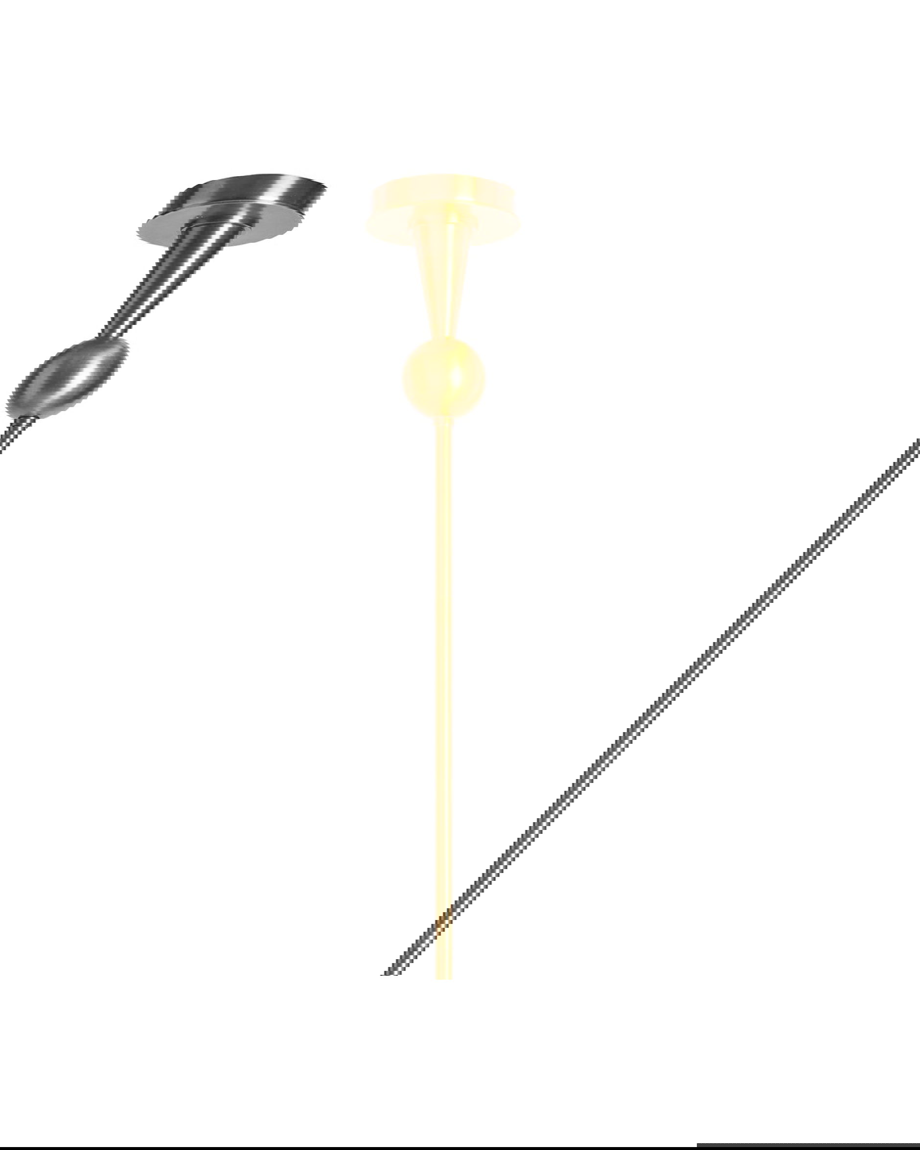 Caracas taklampa mässing/svart