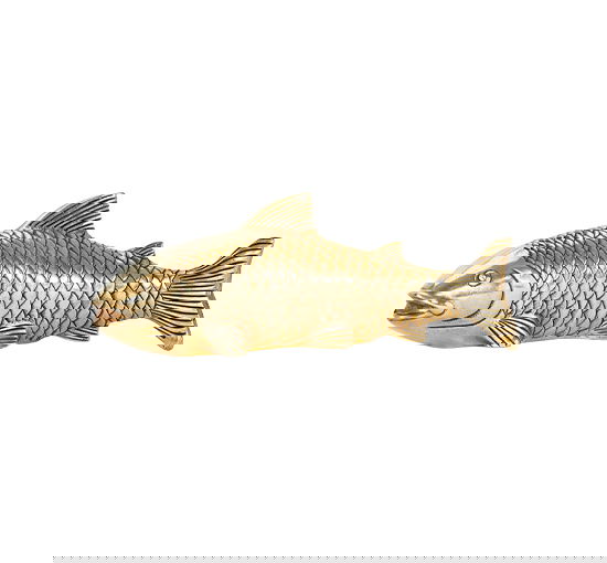 Carp Sculpture Brass