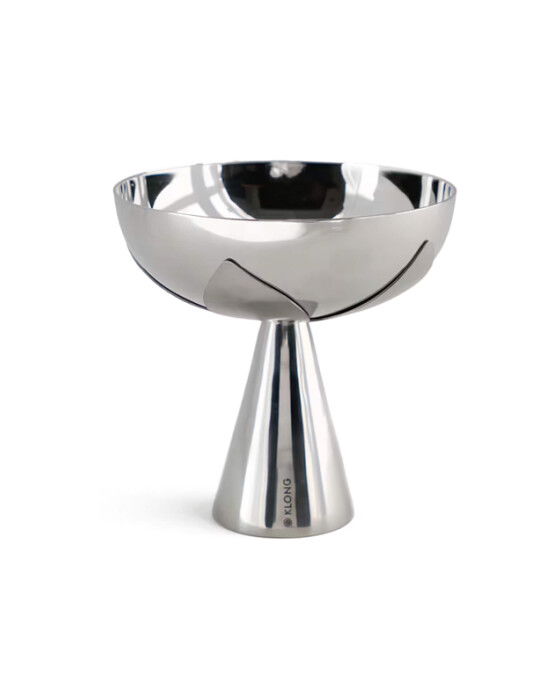 Blad serveringsskål silver