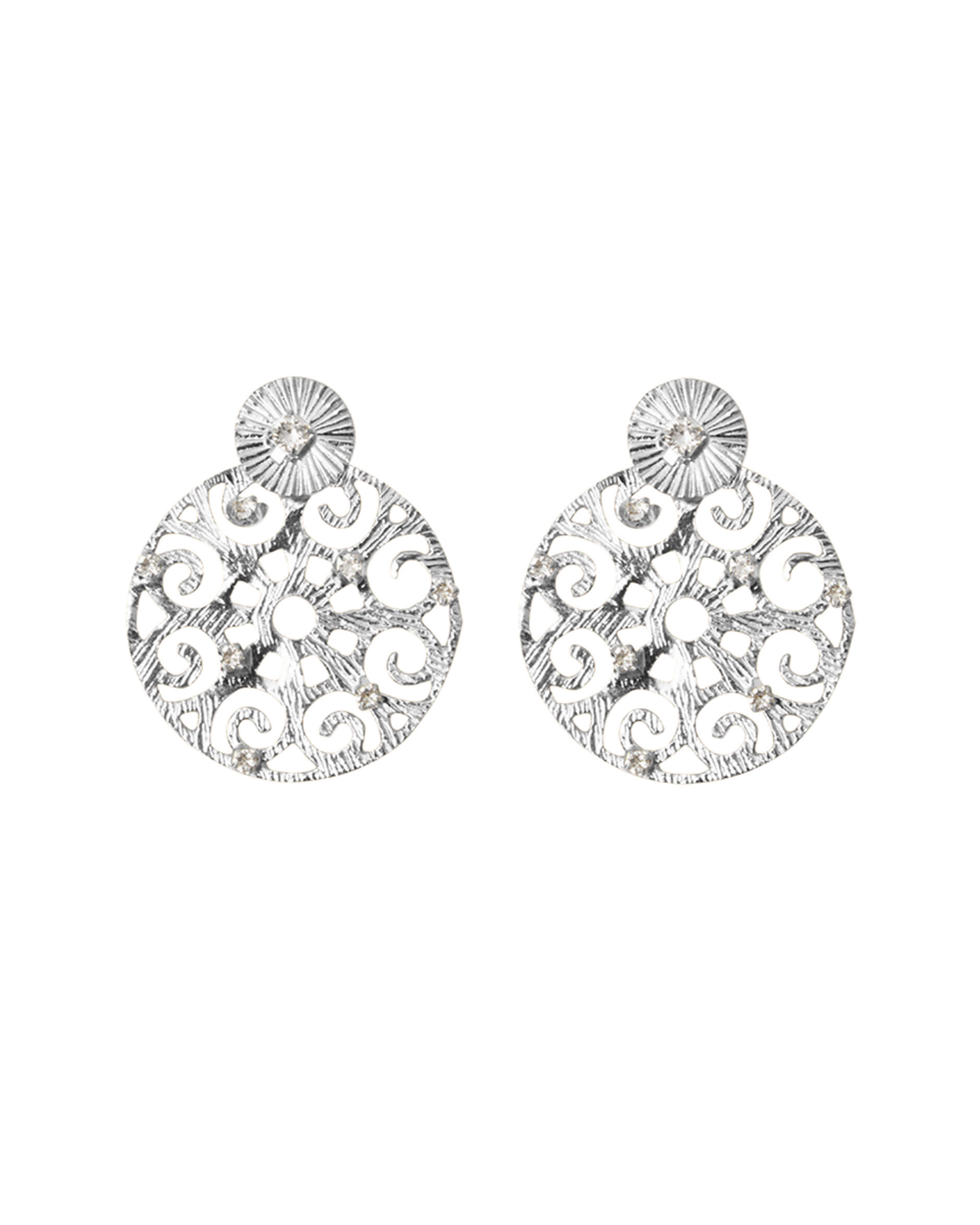 Evanna Earrings Crystal Rhodium
