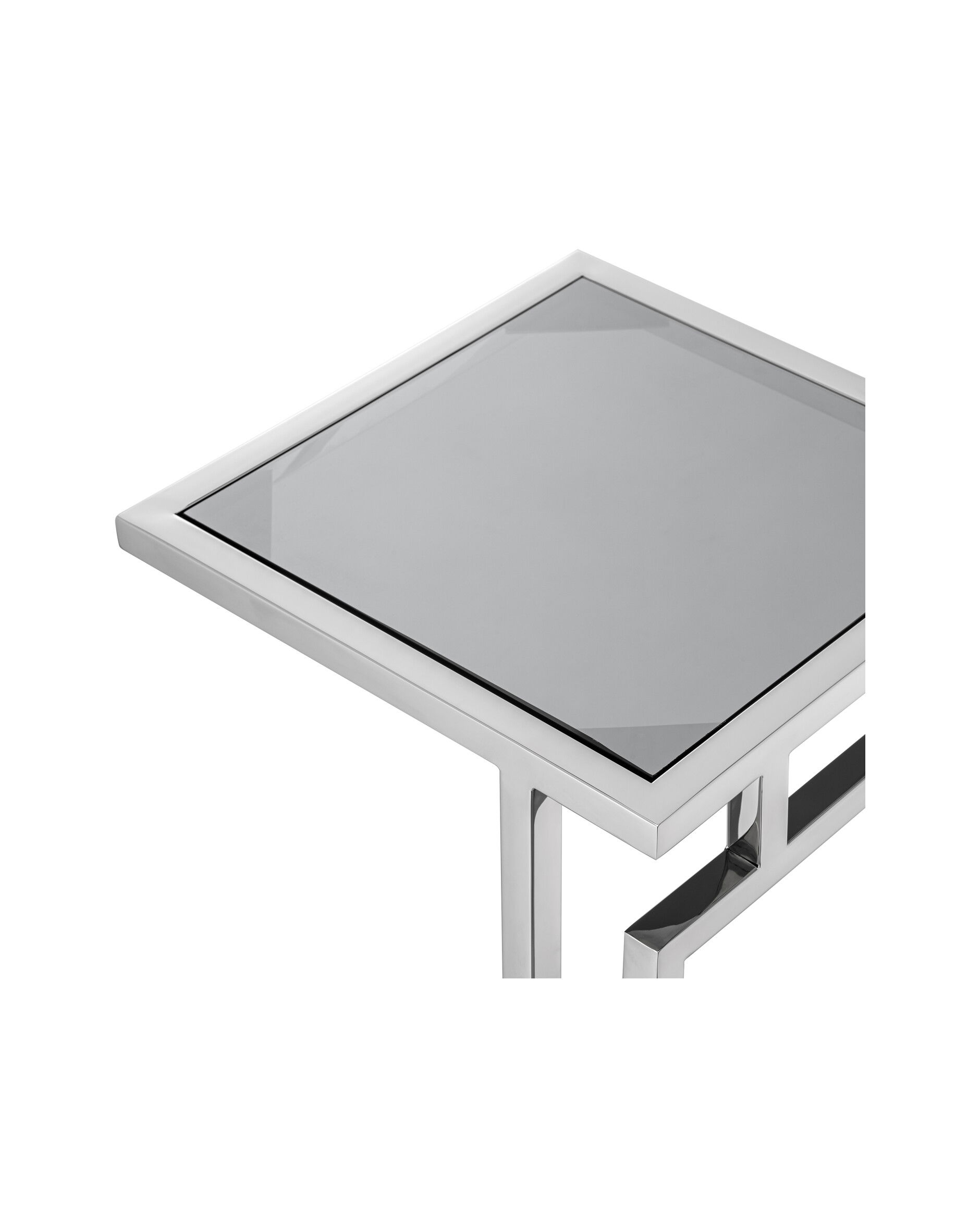 Marcus Side Table Polished Stainless Steel