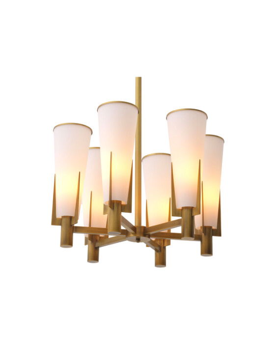 Dino taklampa mässing