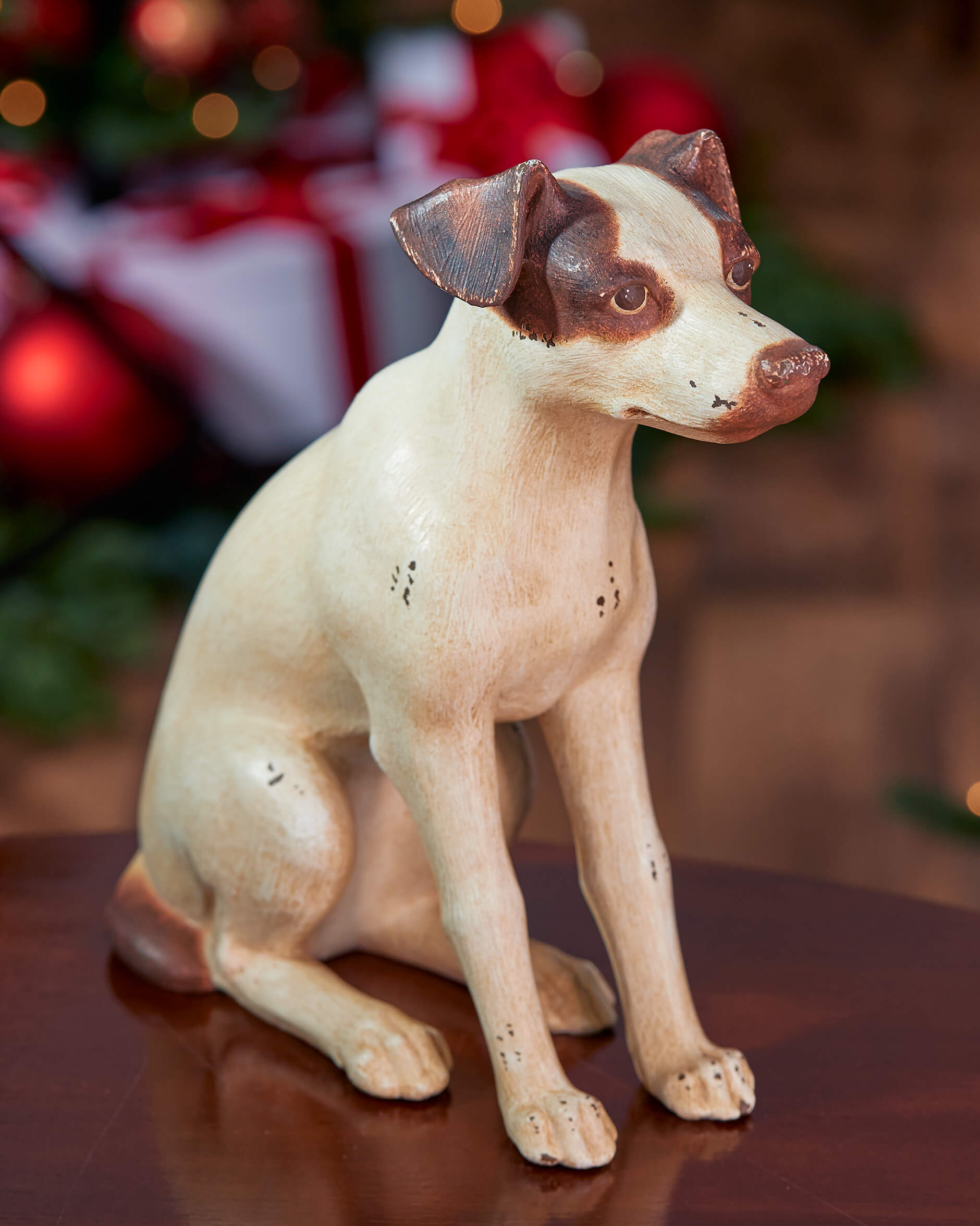 Jack Russel dörrstopp off-white