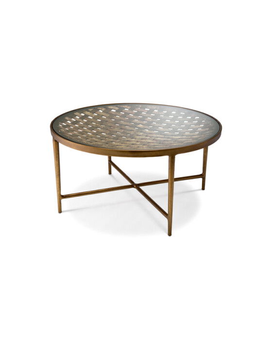 sorrento soffbord antik mässing