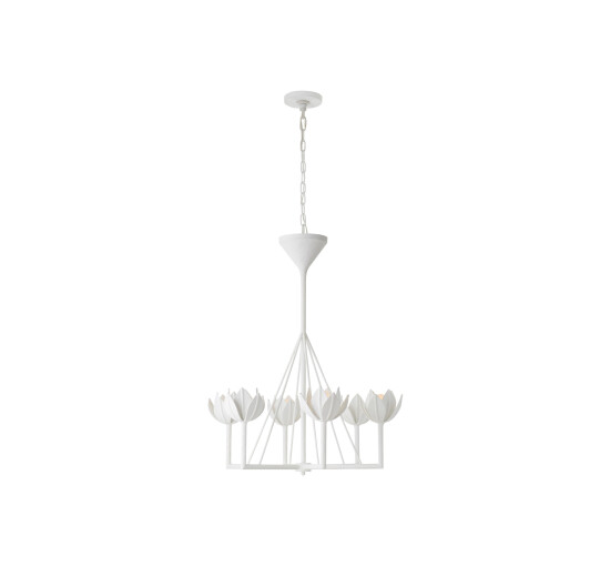 White - Alberto Small Single Tier Chandelier White