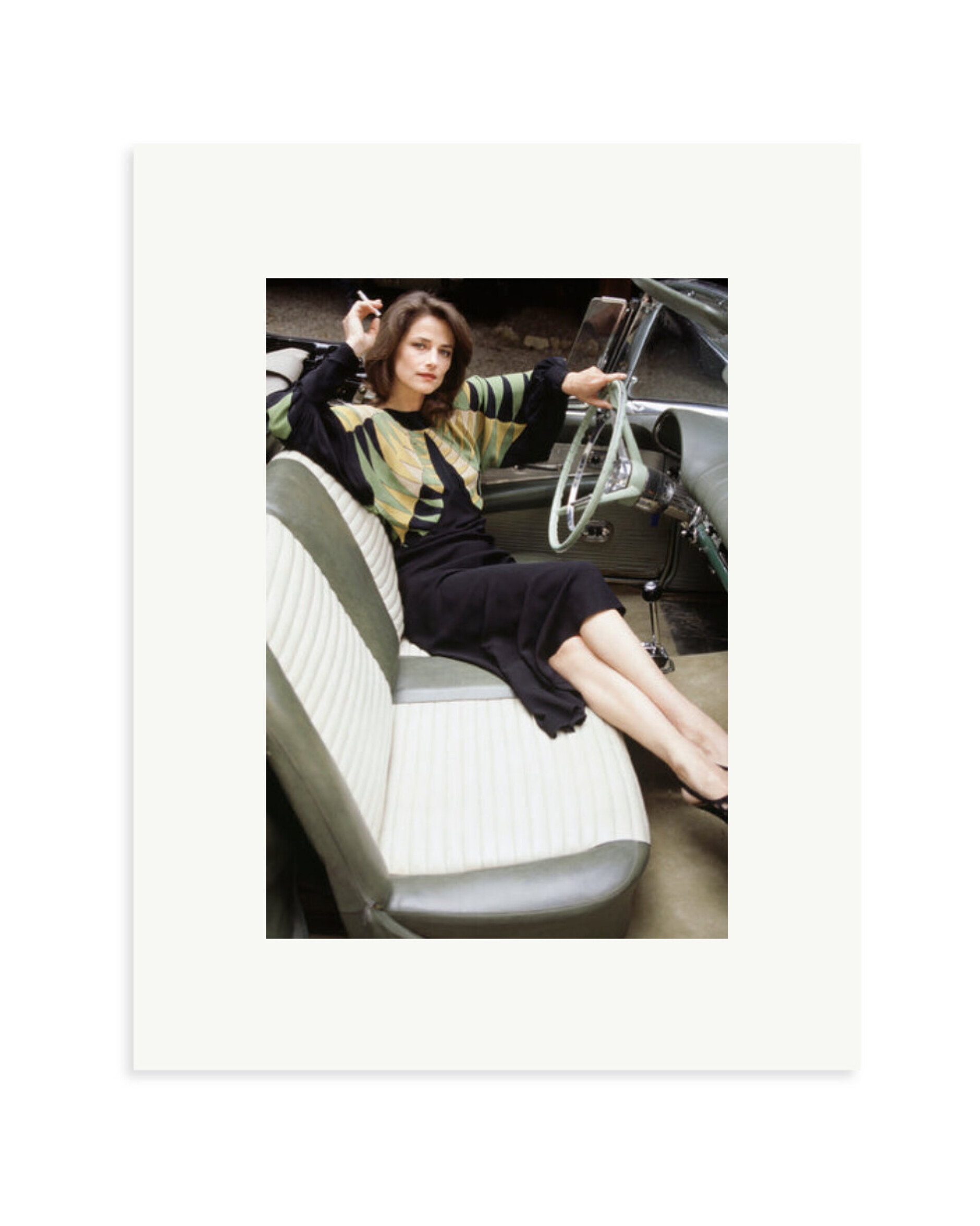 Charlotte Rampling in her Cadillac Print Only / Small