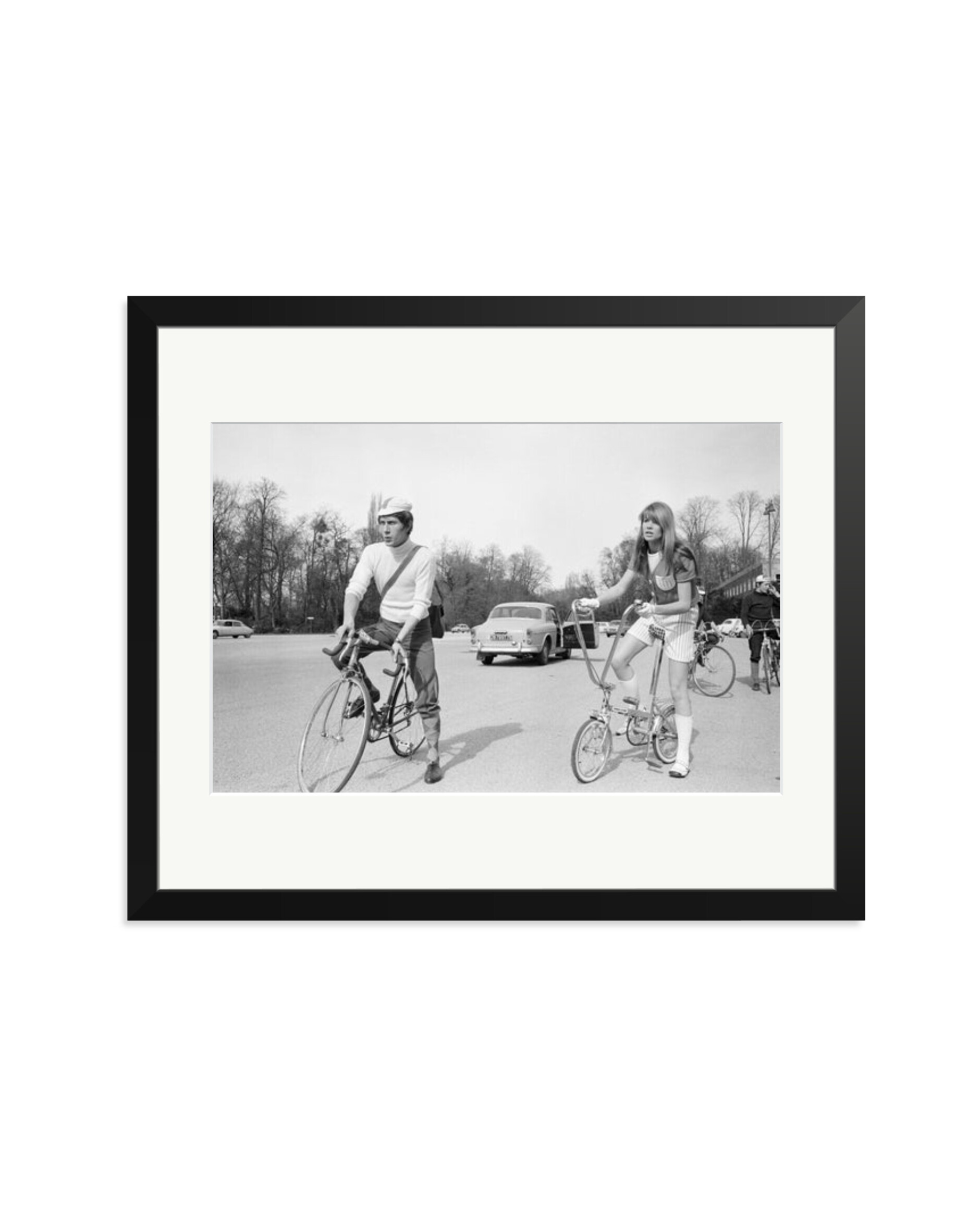 Jacques Dutronc and Françoise Hardy Black / Large
