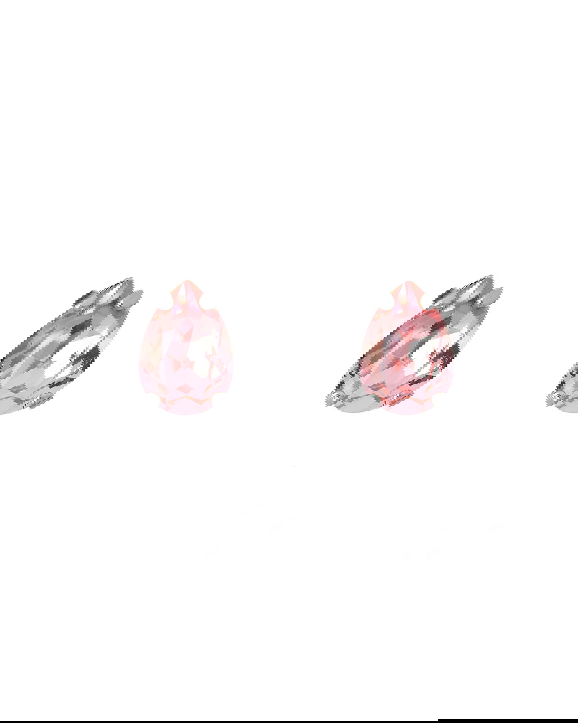 Petite Drop Stud örhängen light rose rhodium