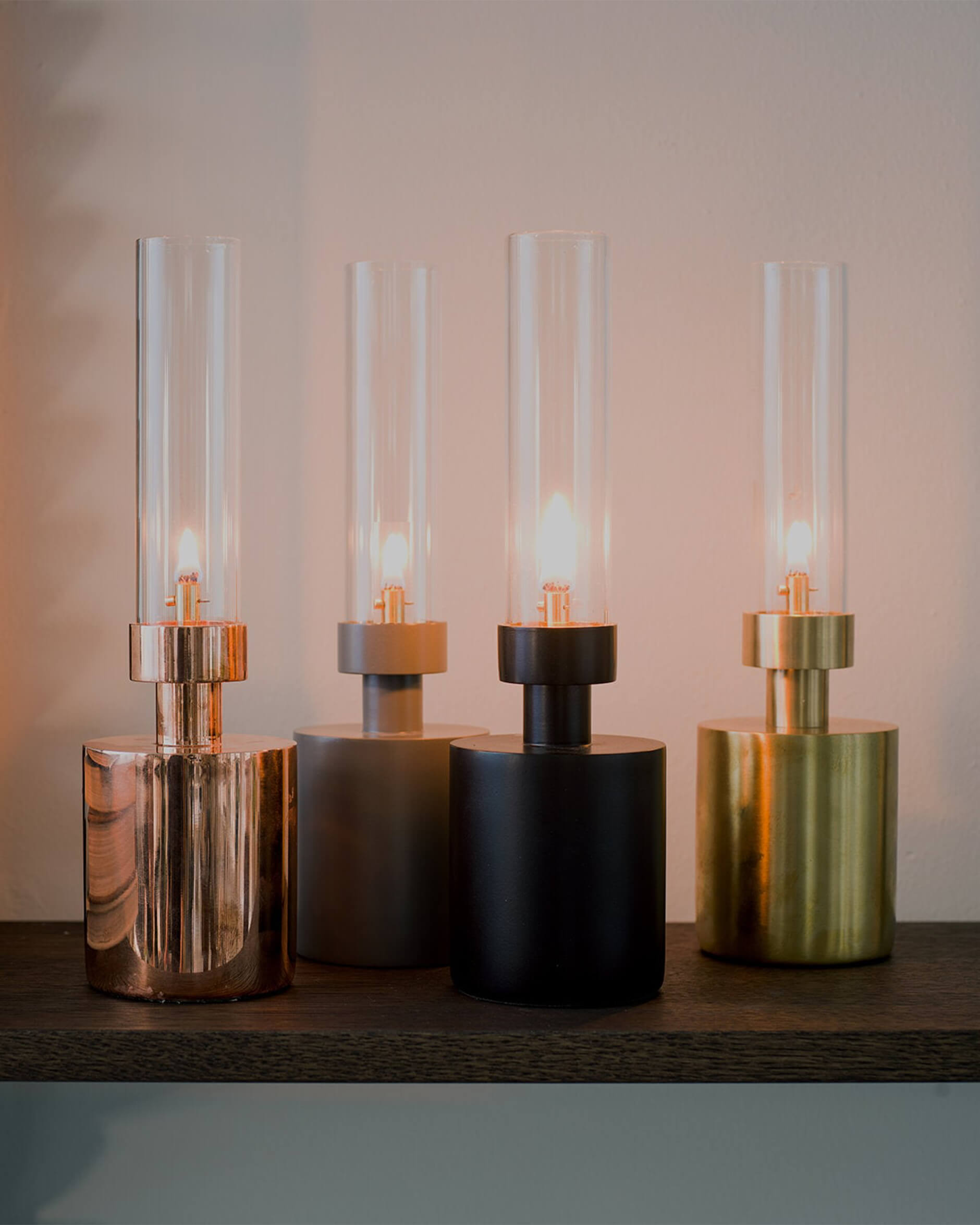 Patina-öljylamppu, messinki