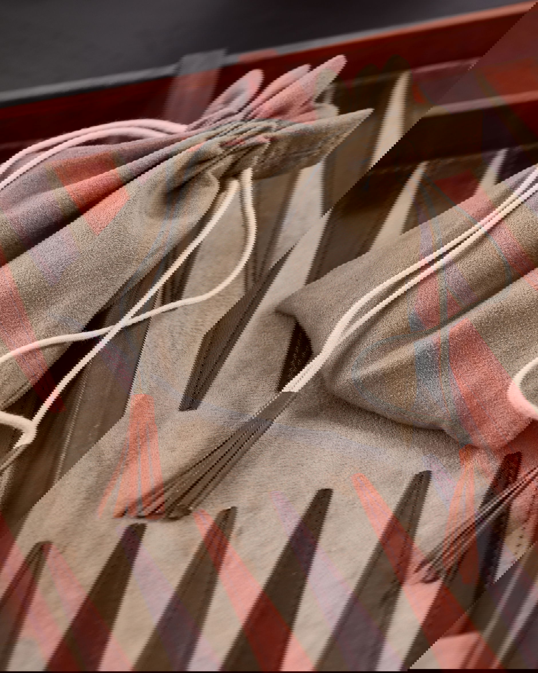 Kensington backgammon läder