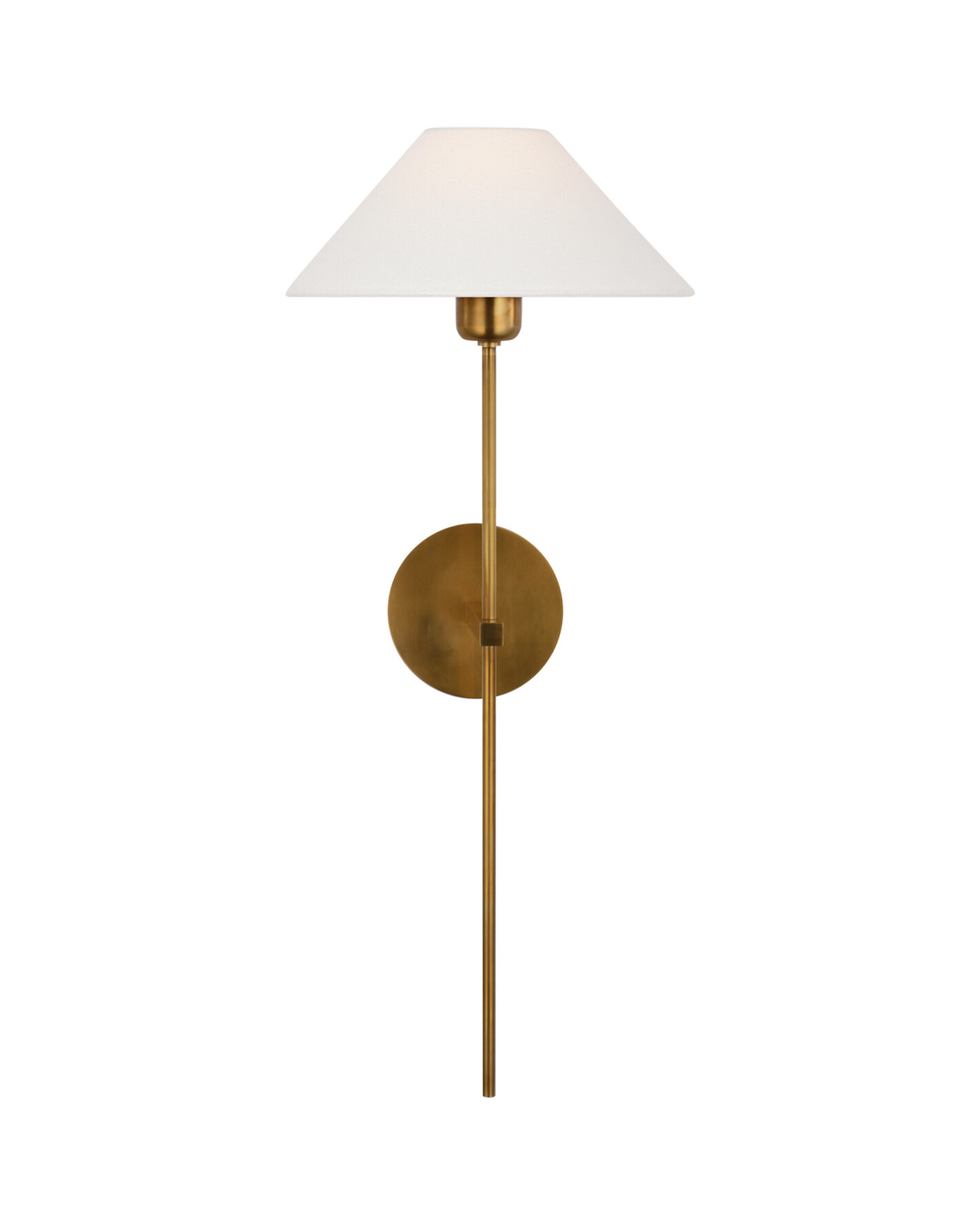 Hackney 25" tail vägglampa antik mässing