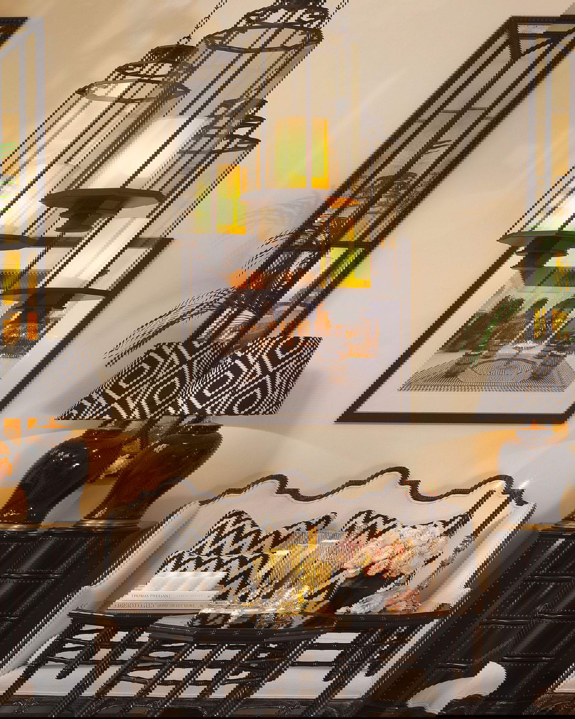 Monticello taklampa svart