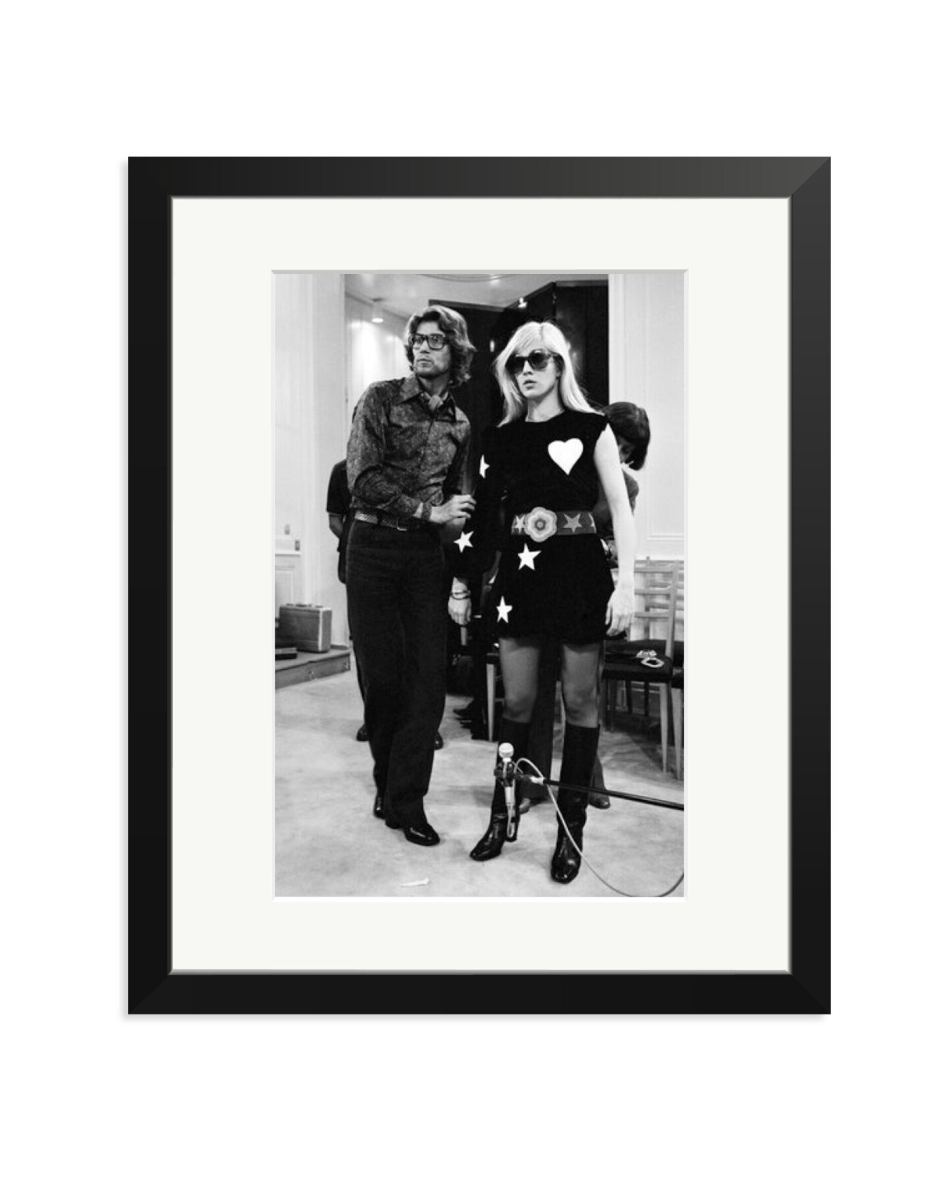 Sylvie Vartan at Yves Saint Laurent Black / Medium
