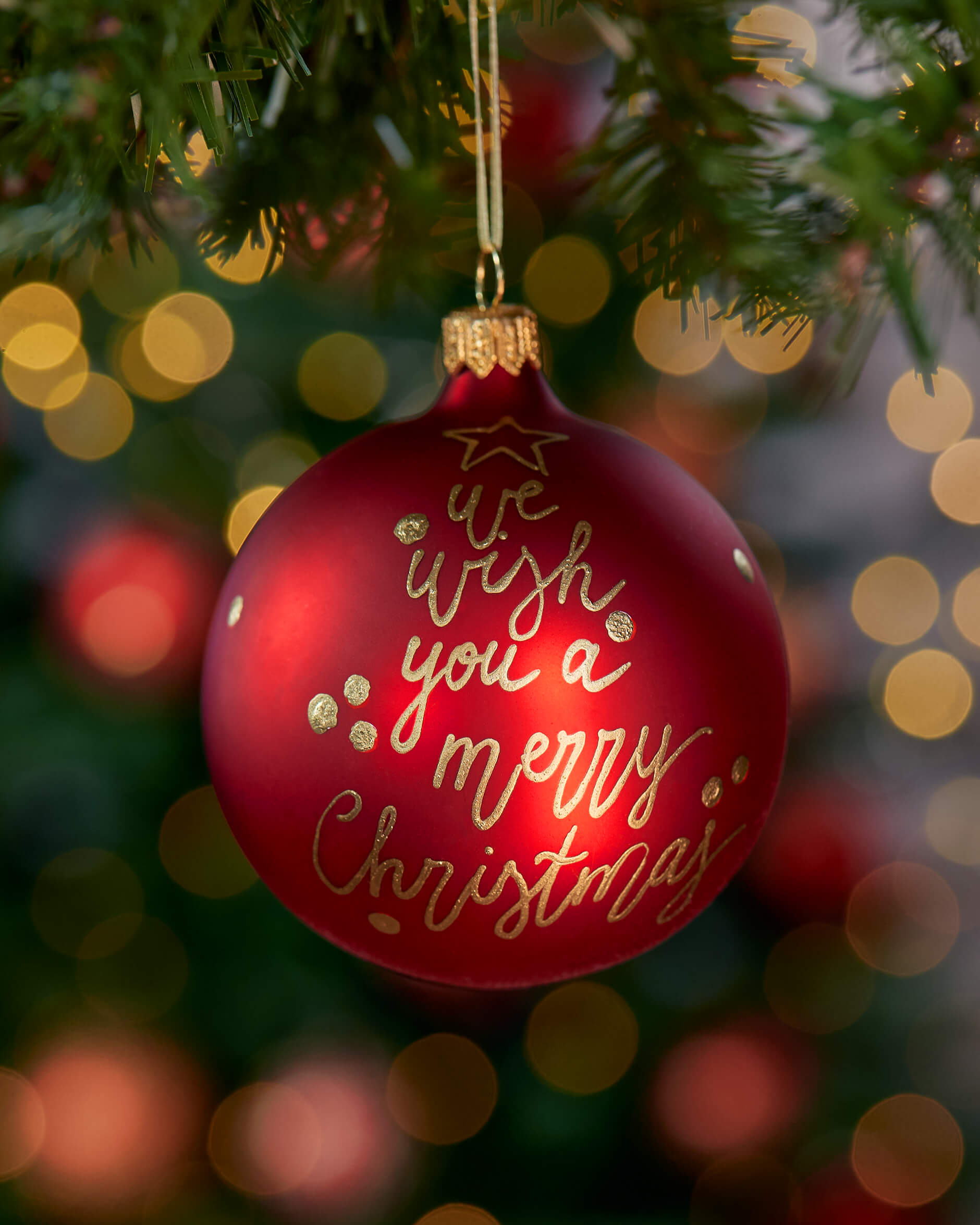 Lux Greetings julkula röd 8cm