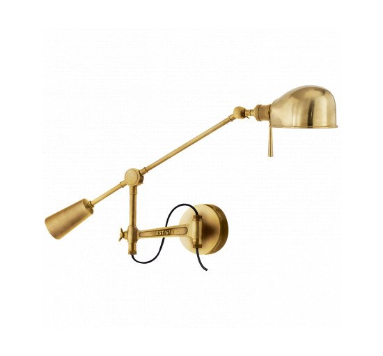 Natural Brass - RL '67 Boom Arm Wall Lamp Bronze