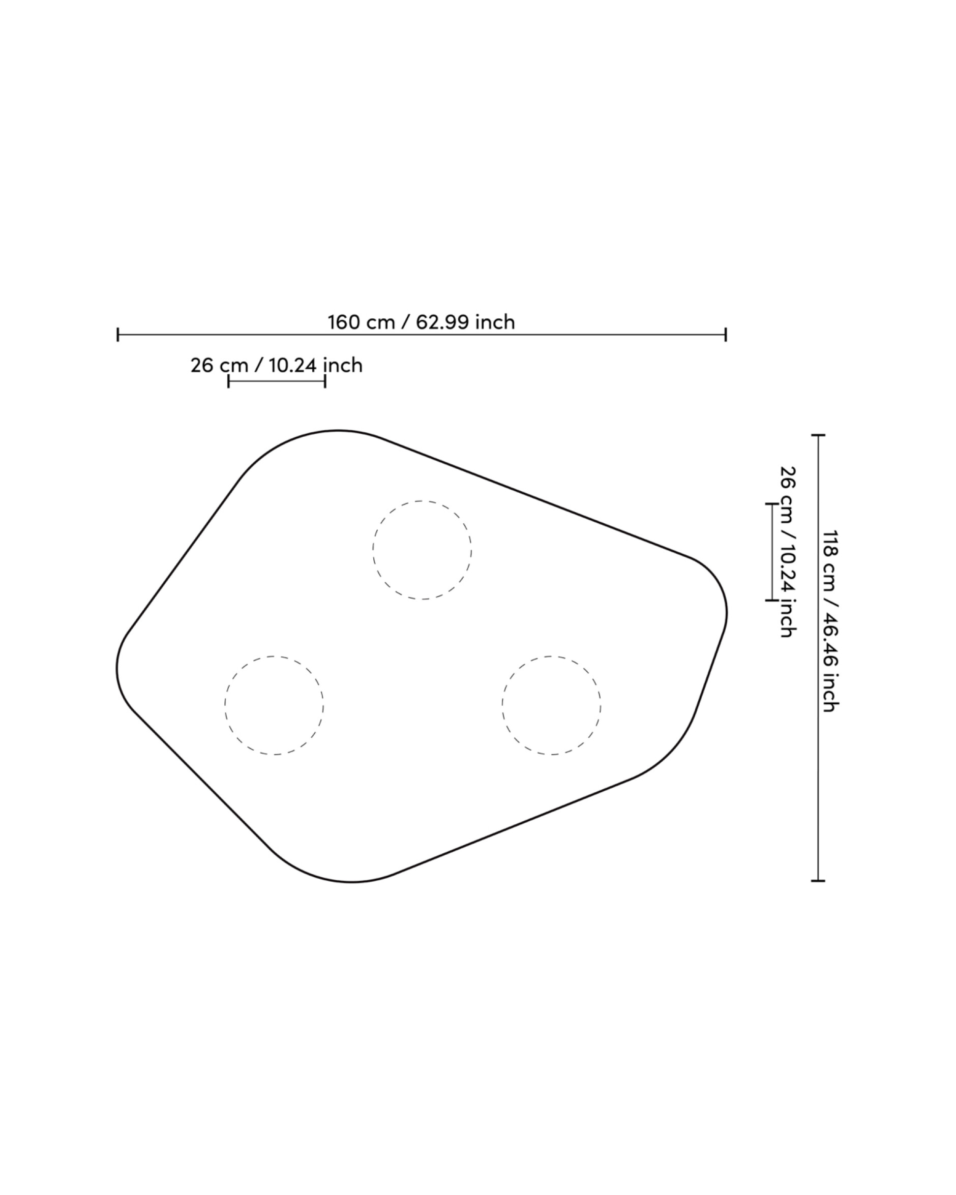 Matiz soffbord white high gloss