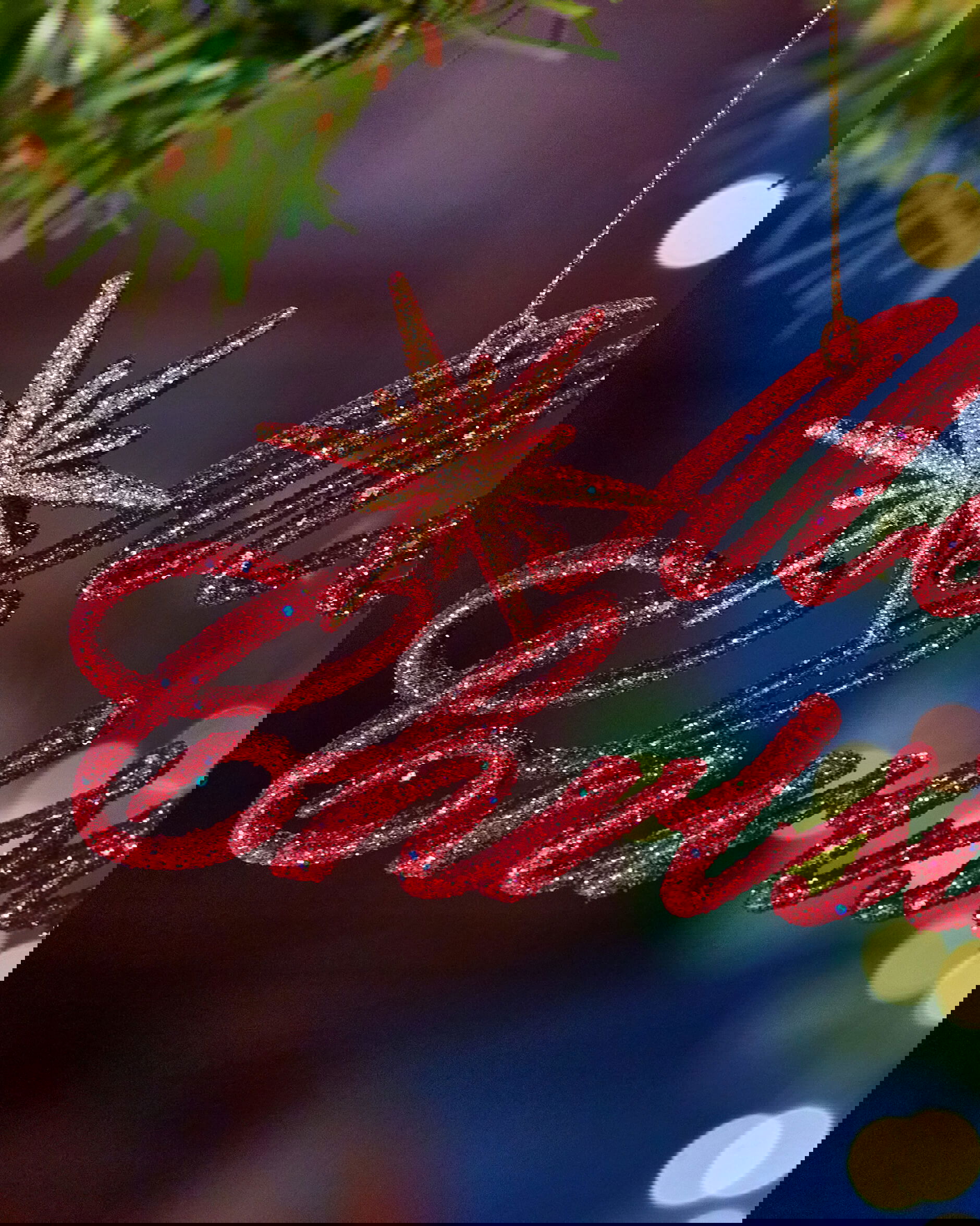 Merry Christmas Weihnachtsschmuck rot