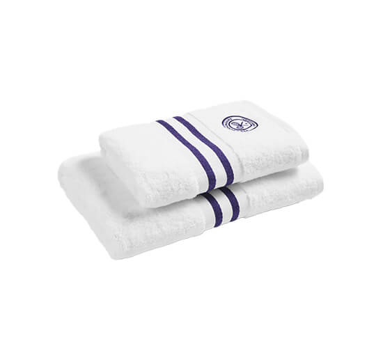 Violetti - Wimbledon Baseline Stripe Towel Green set of 2