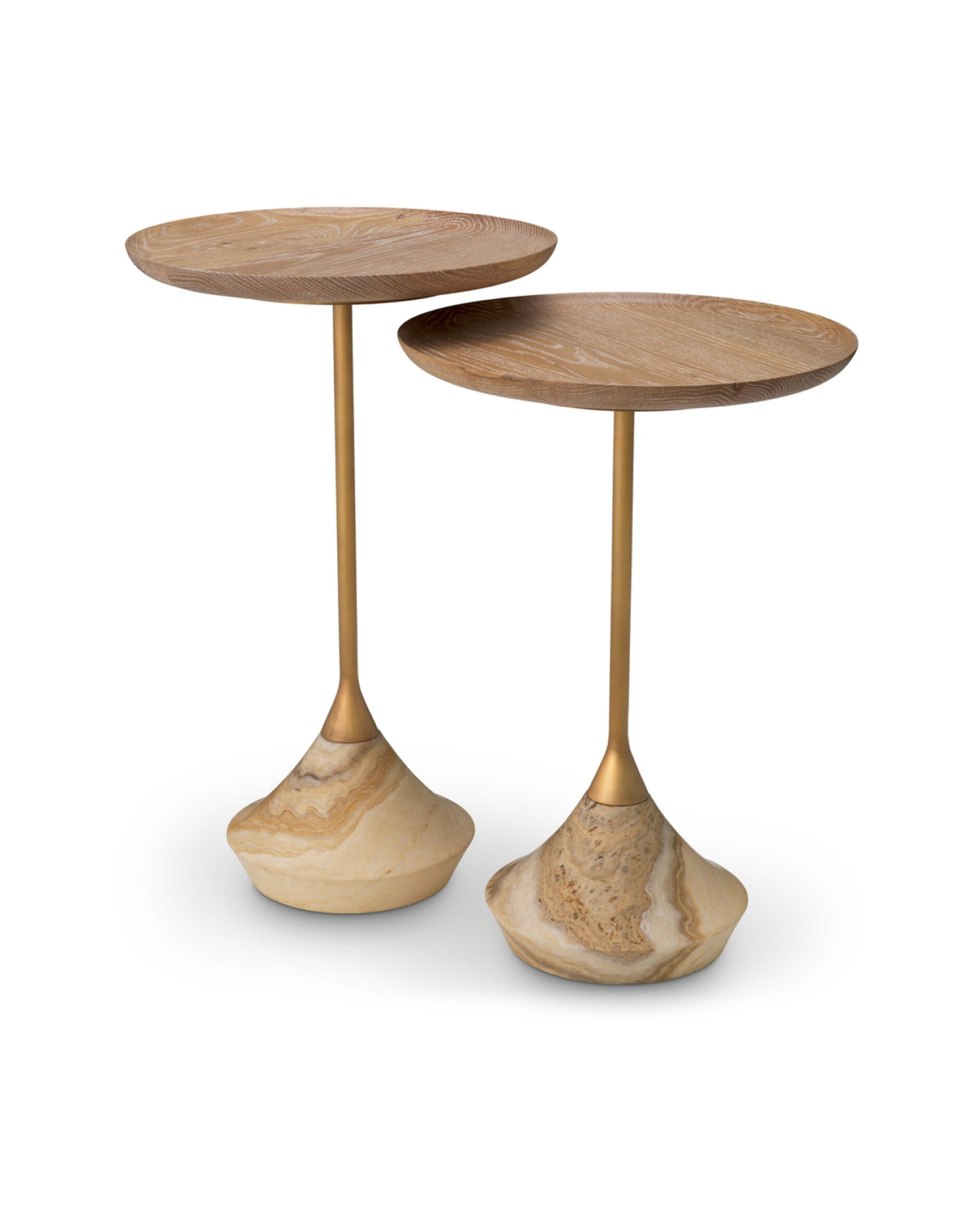 Puglia sidobord beige 2-set