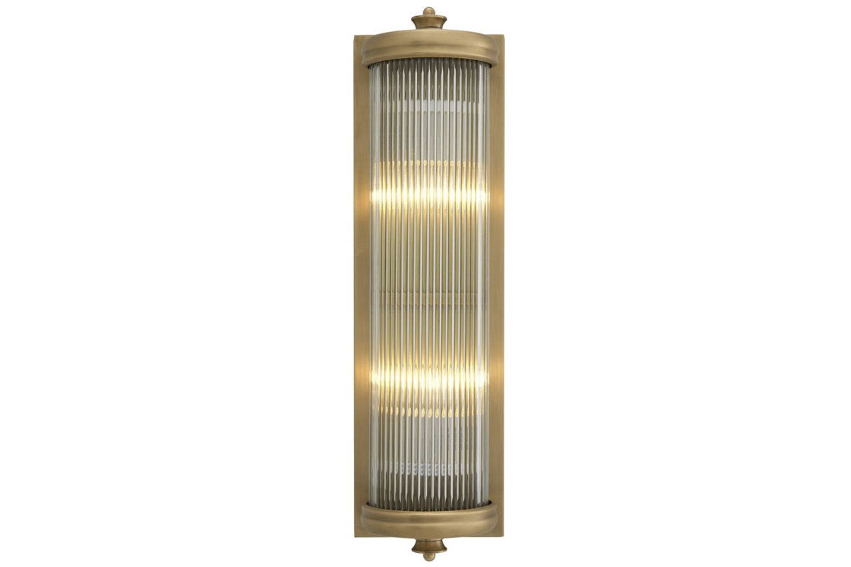 Glorious vägglampa matt mässing