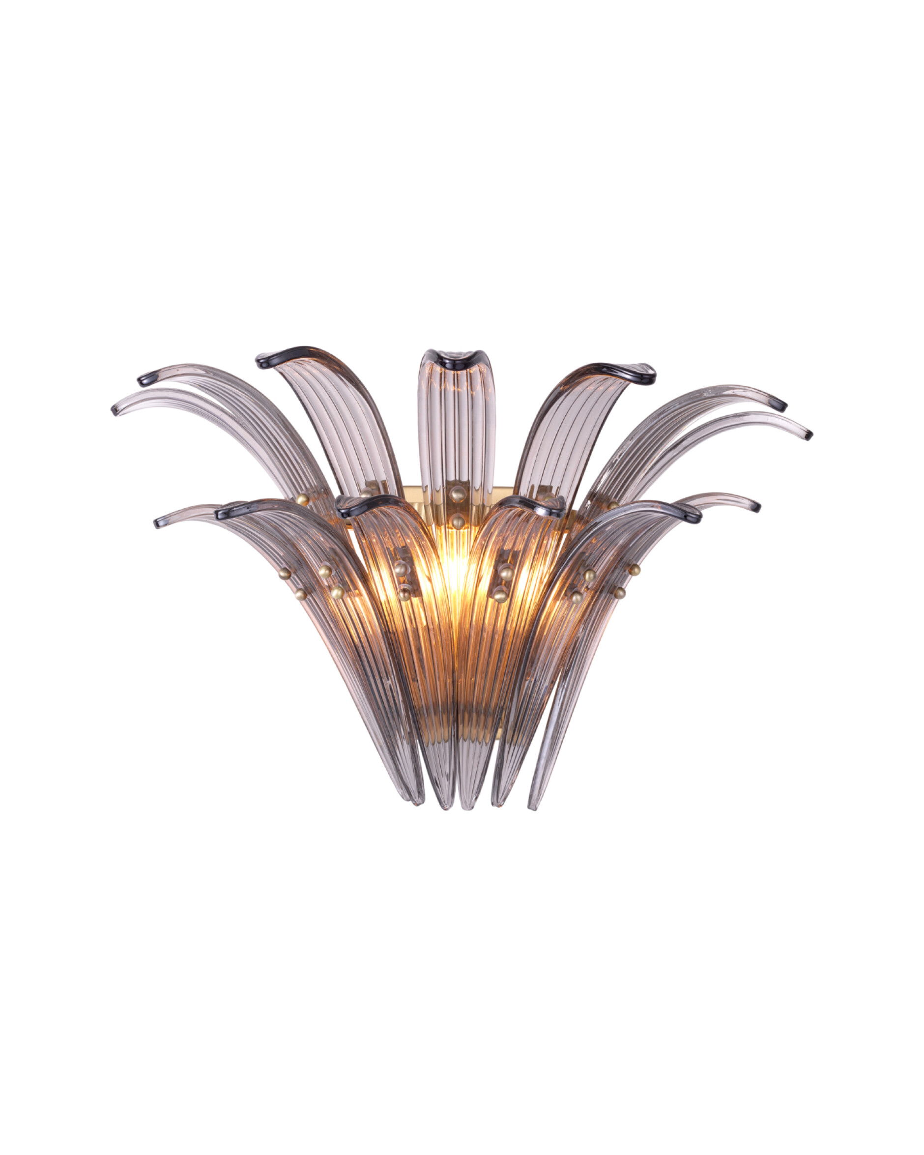 Italo vägglampa borstad mässing