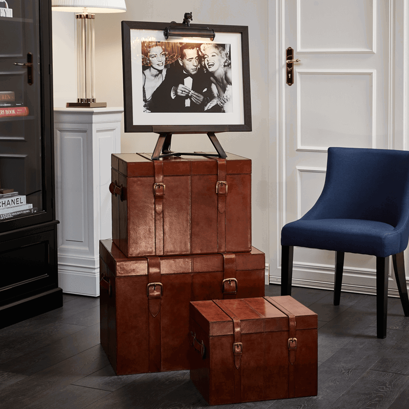 Kensington Leather Trunk