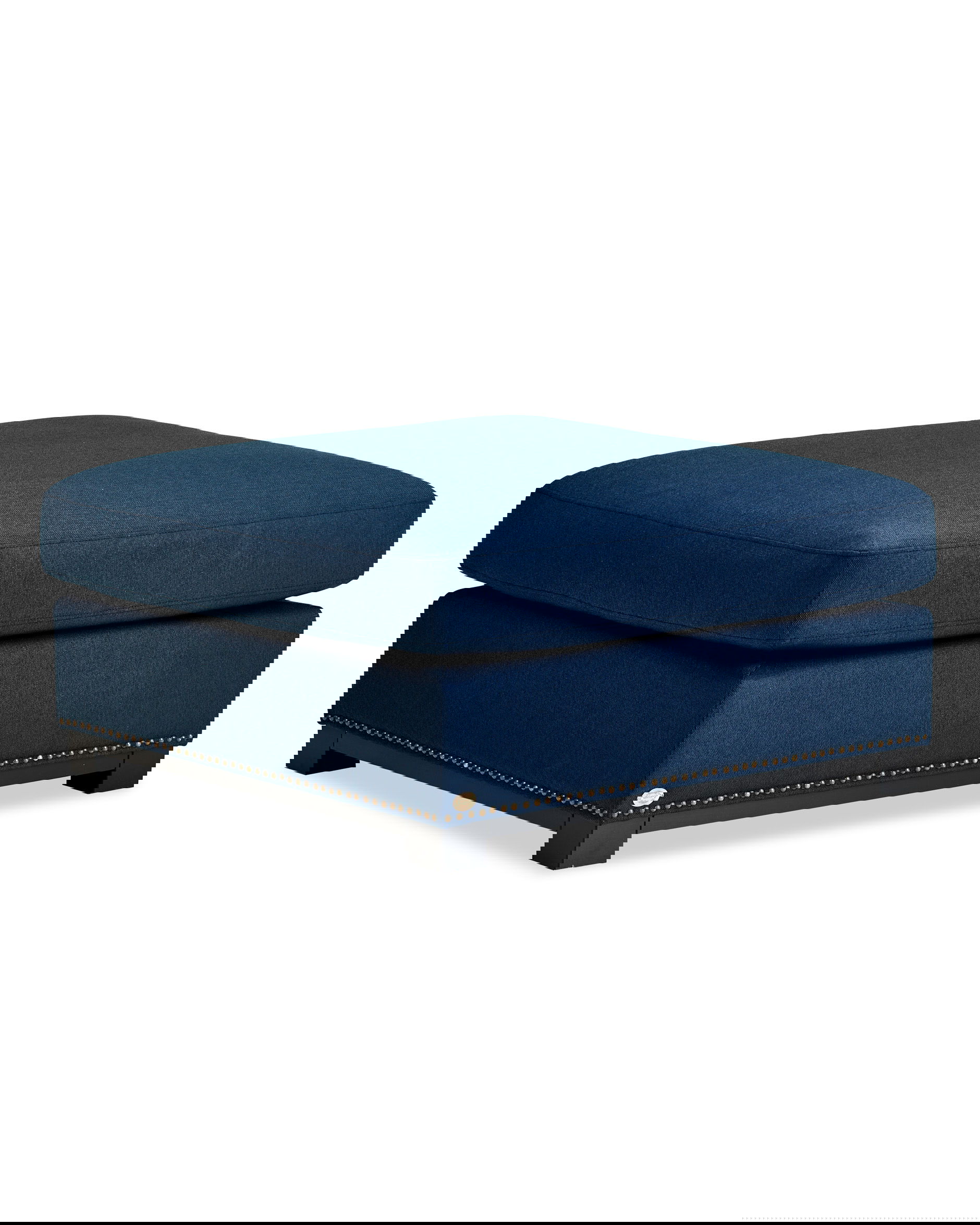 Madison ottoman indigo