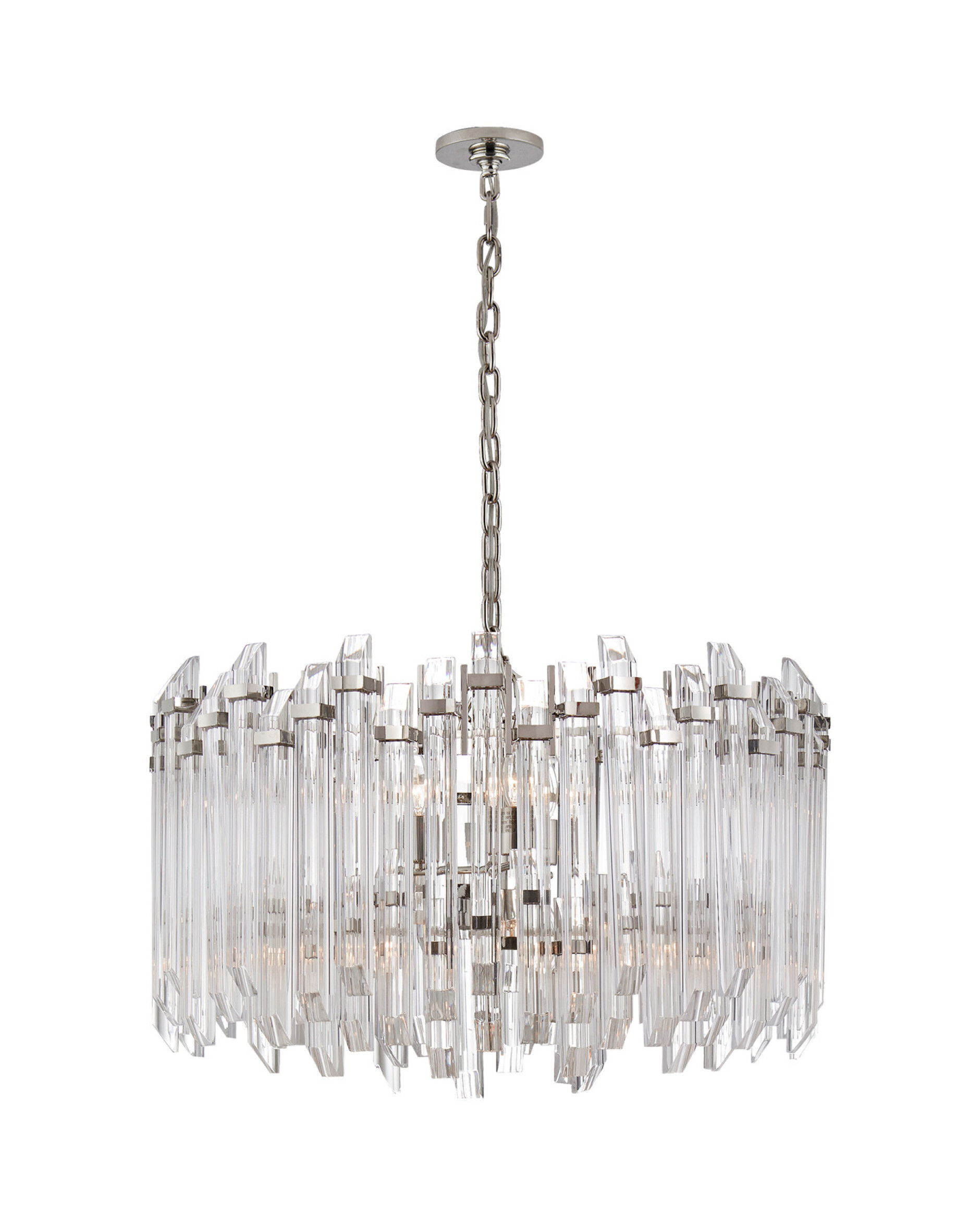 Adele Wide Drum takkrona nickel