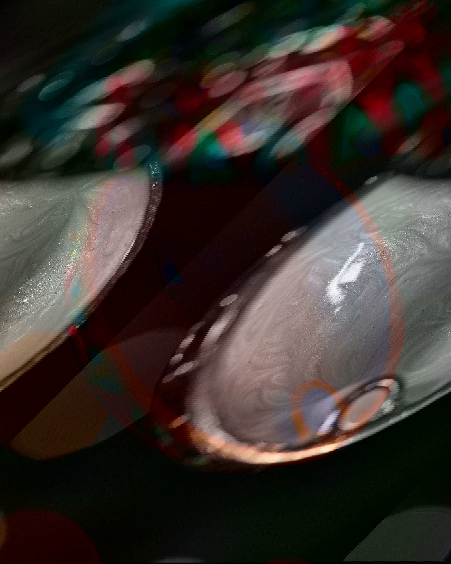 Leonard fabergéägg julgransdekoration grön/röd