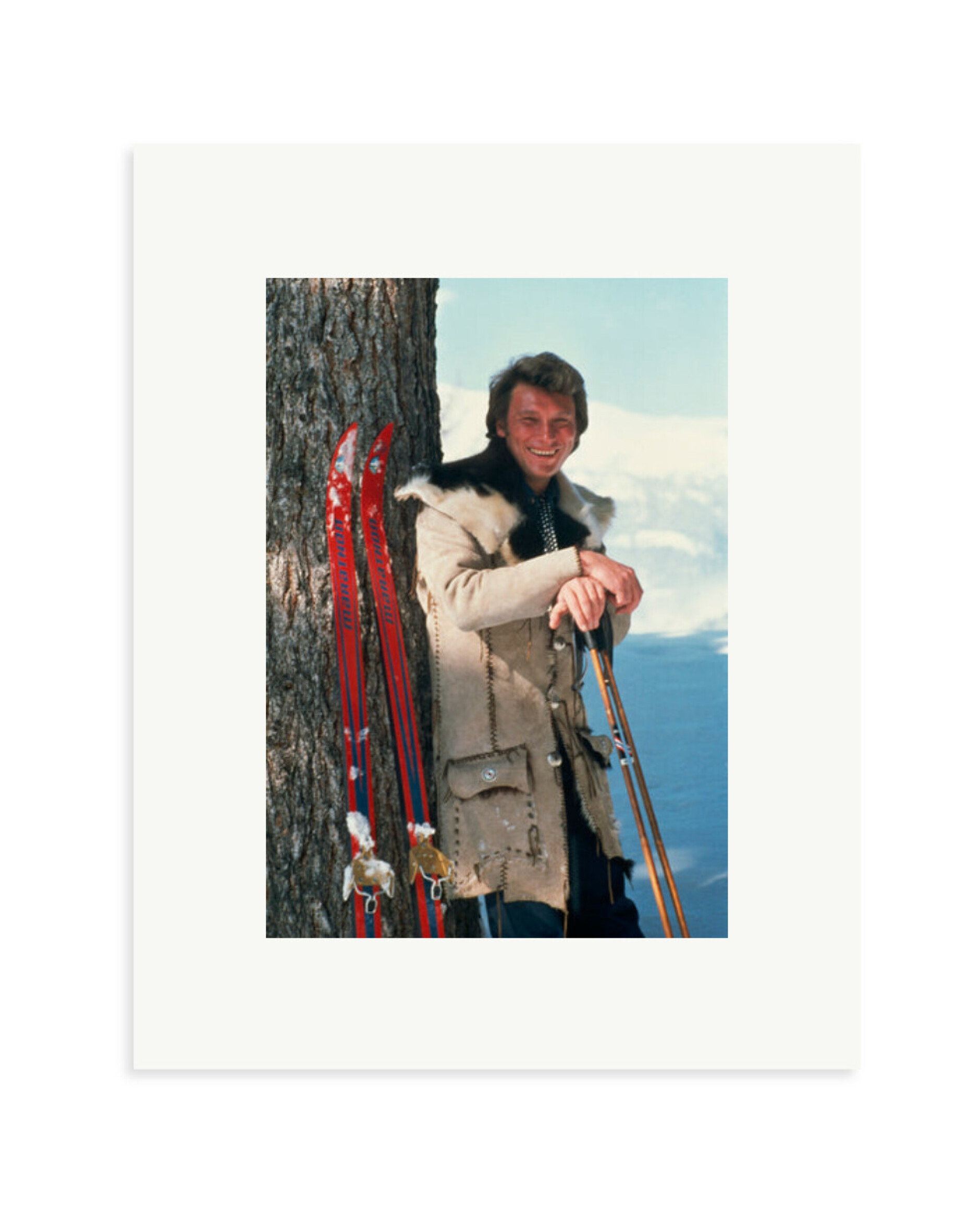 Johnny Hallyday Winter Sport Print Only / Small