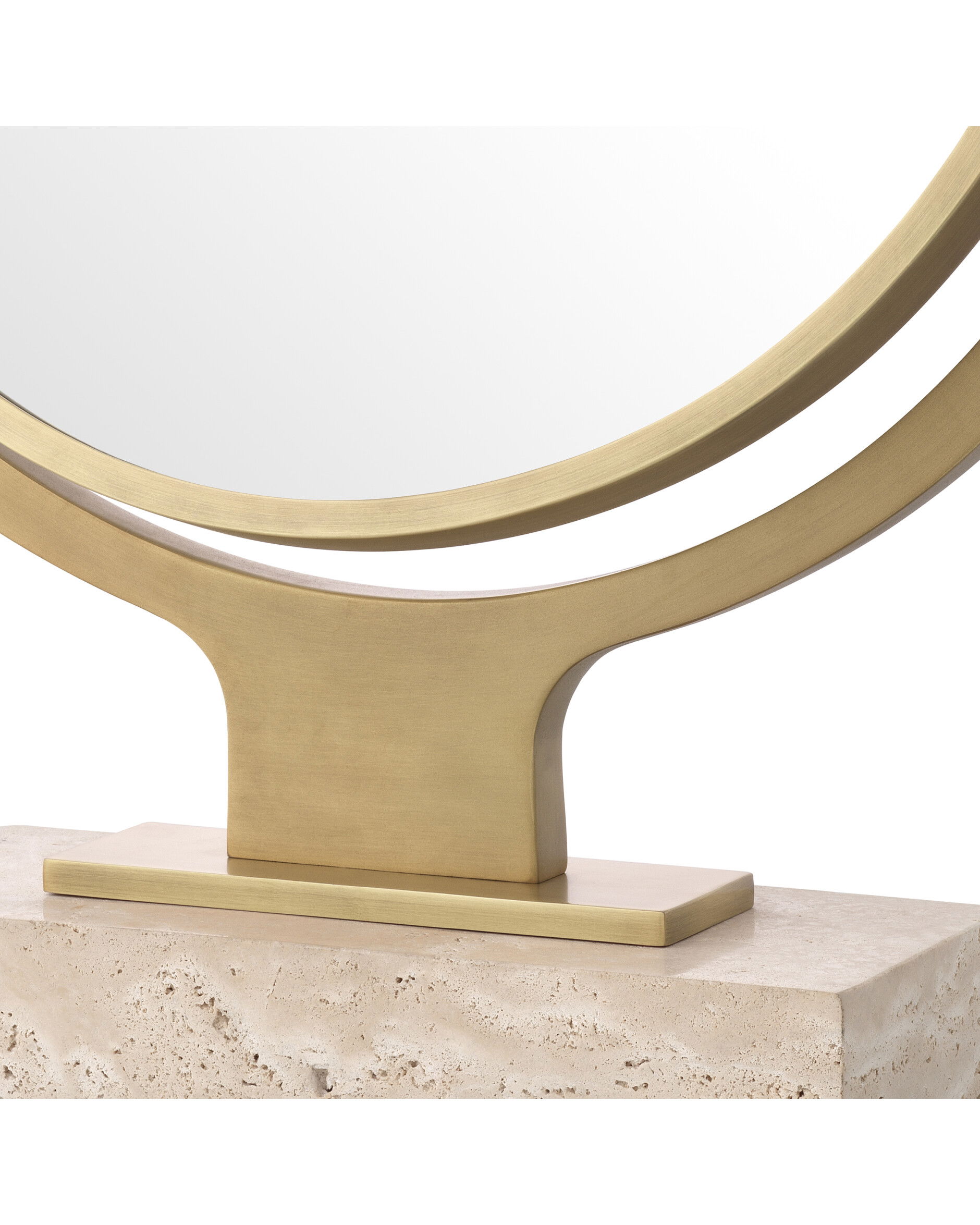 Briançon spegel antik mässing