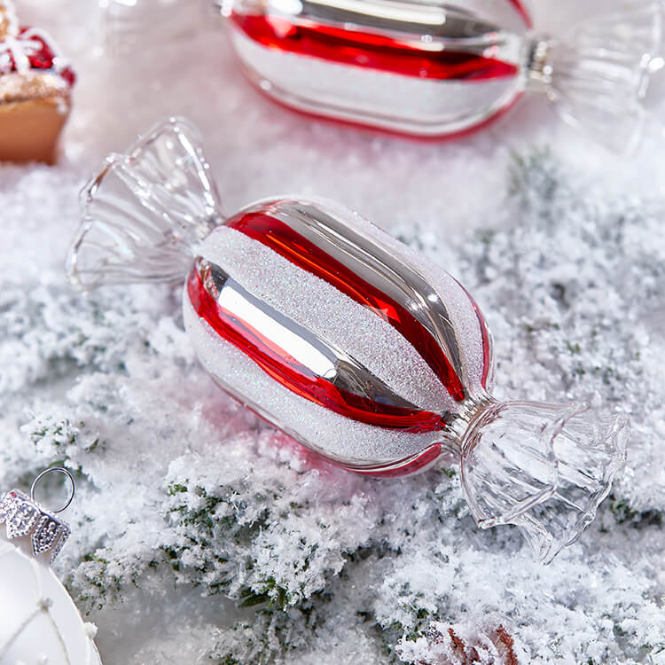 Madison snoepje kerstboomversiering rood/wit