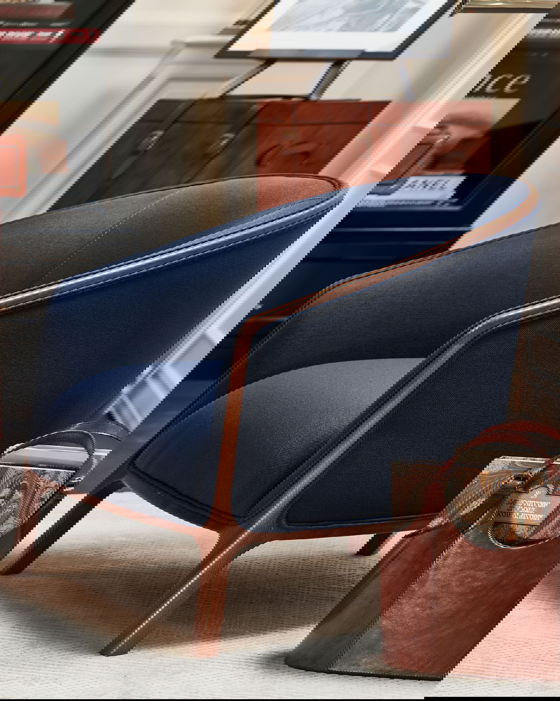 Ryder fåtölj indigo