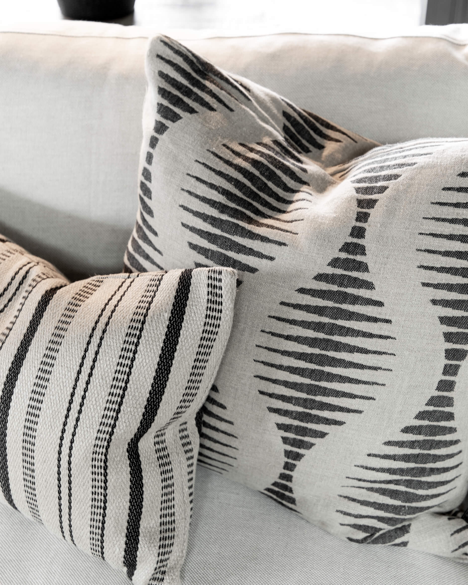 Danilo kuddfodral svart/beige