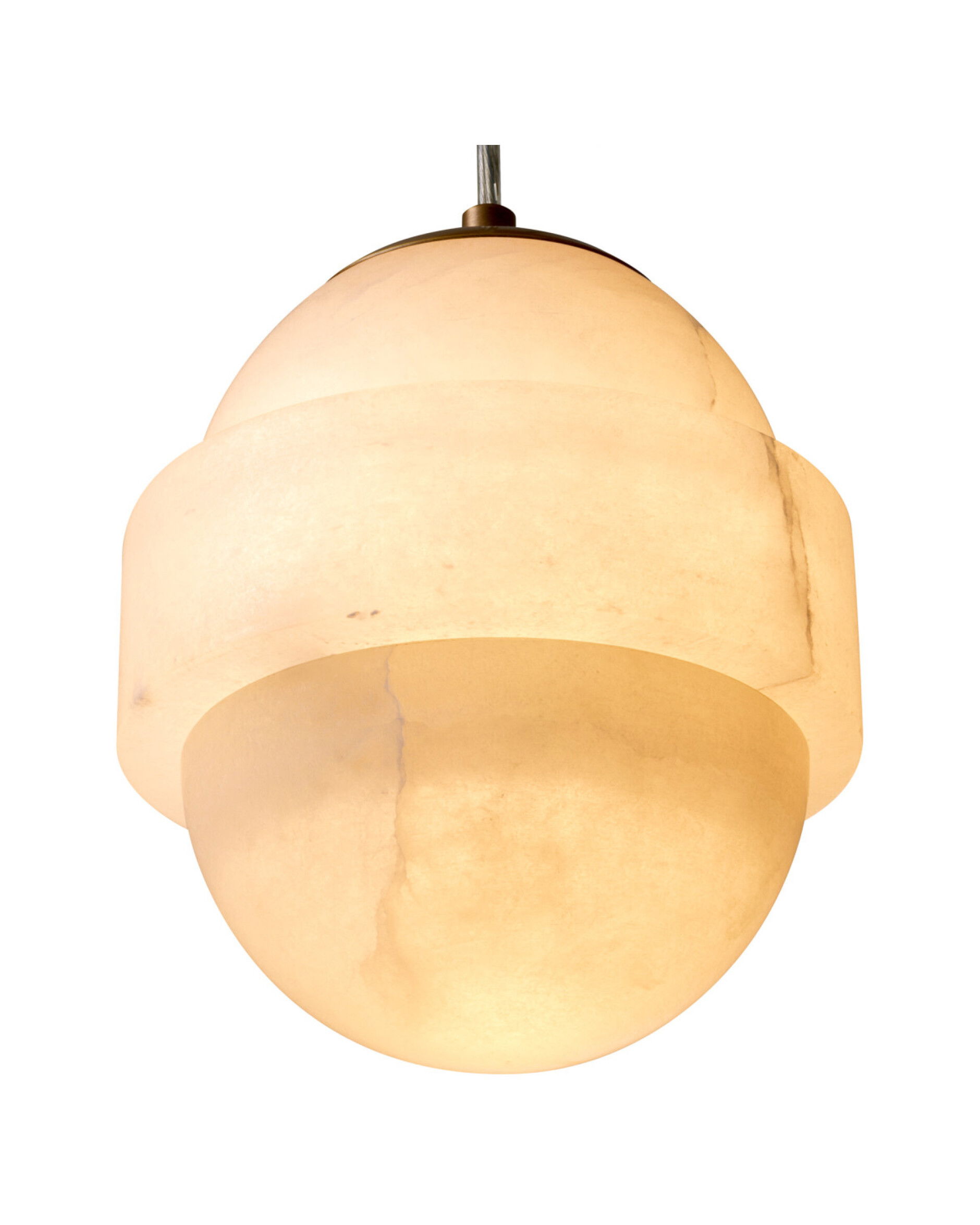 Icarus kroonluchter antiek messing