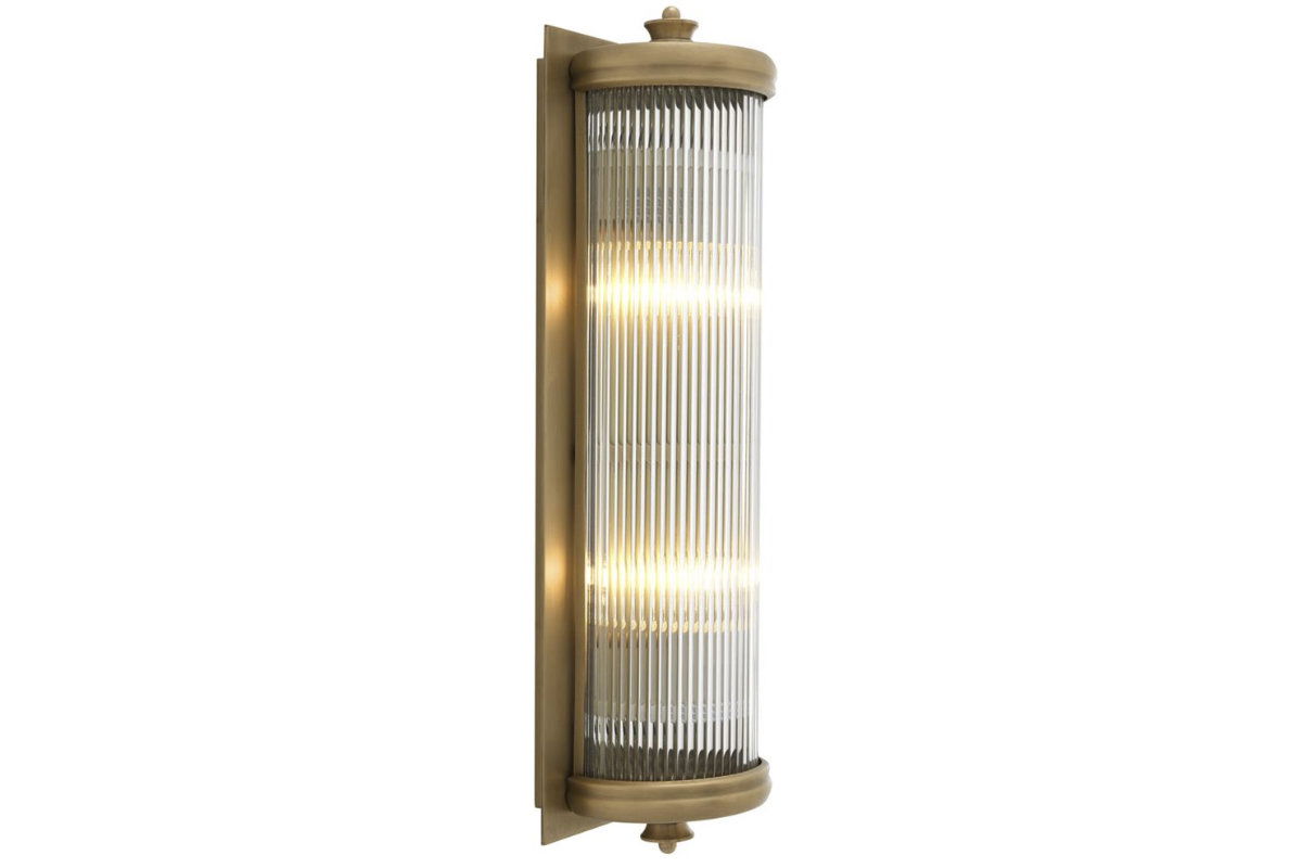 Glorious vägglampa matt mässing