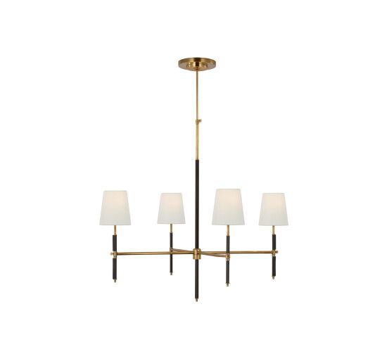 null - Bryant Wrapped Chandelier Brass L