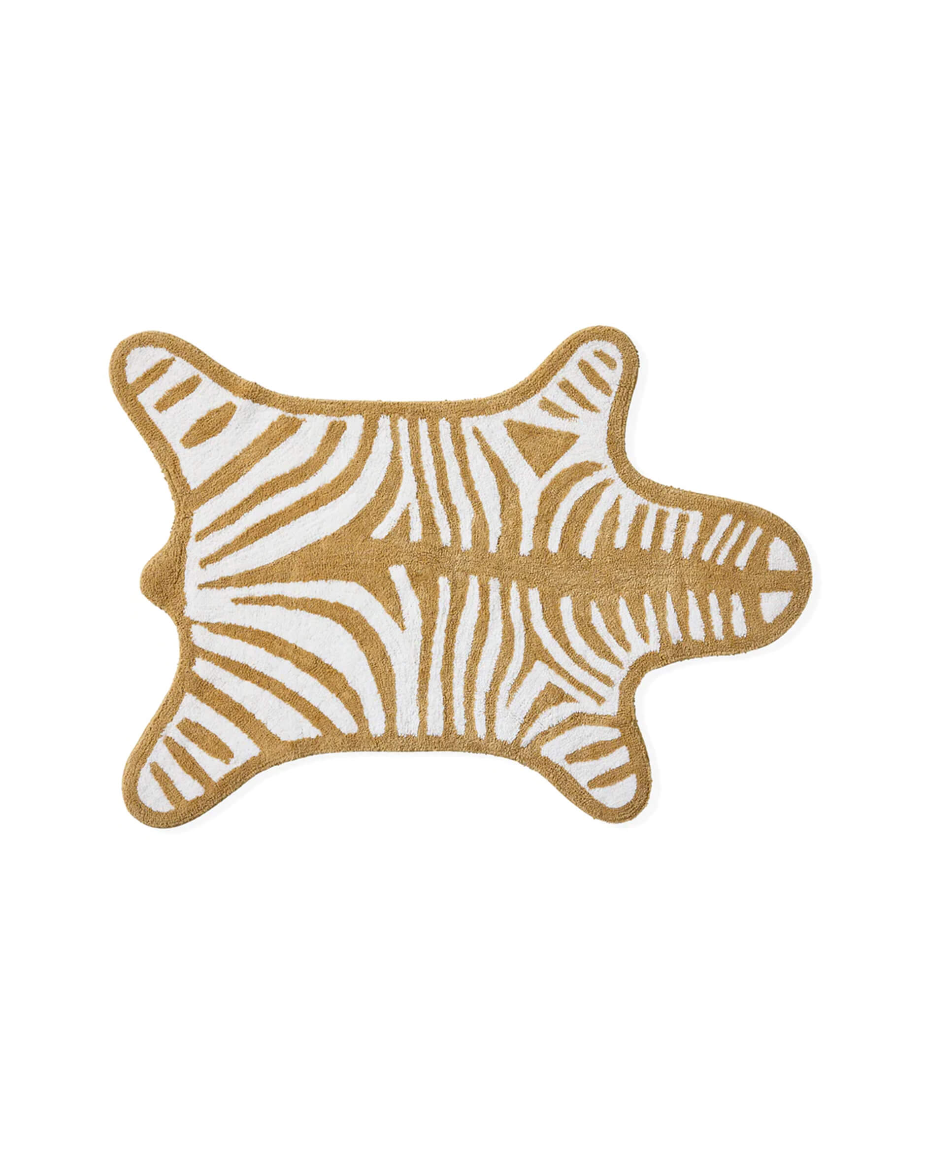Zebra kylpyhuoneen kylpyhuoneenmatto beige/valkoinen