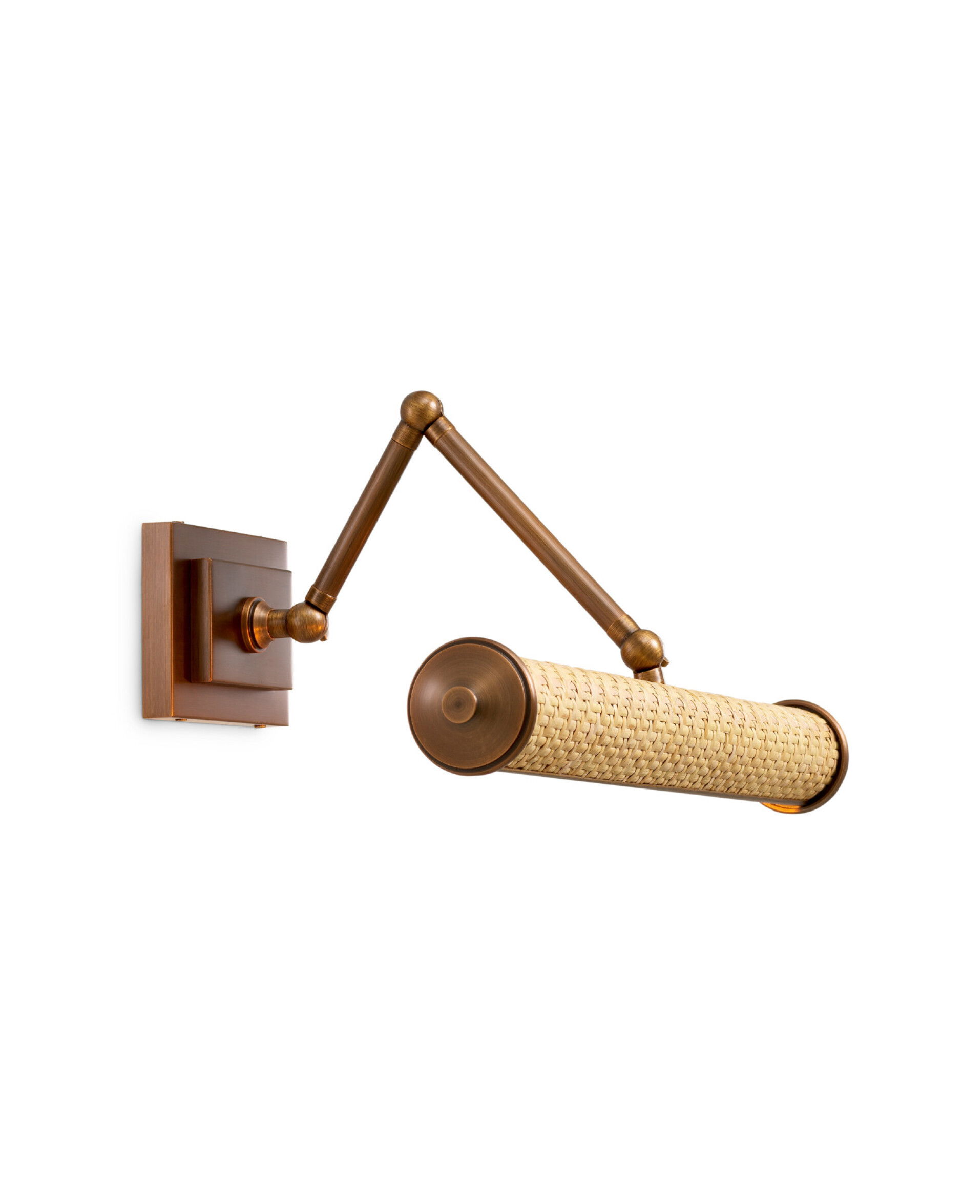 Luca-seinävalaisin antiikkimessinki/rotingista L