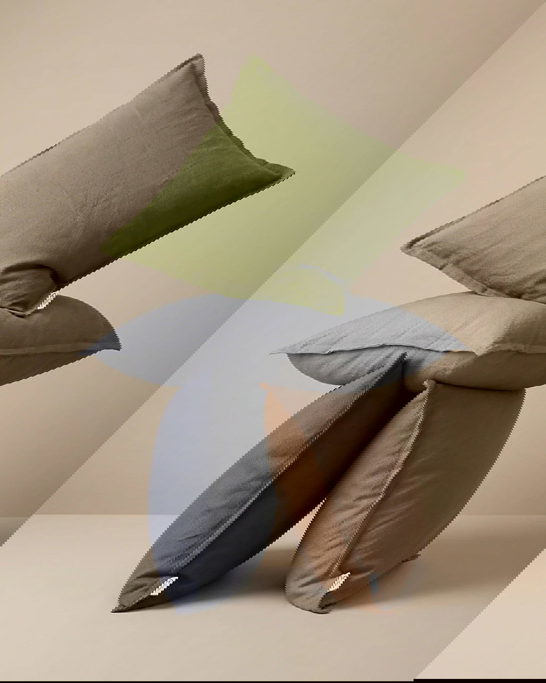 Classic Linen Cushion Cover forest green