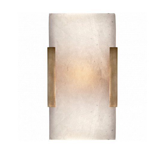 null - Covet Wide Clip Bath Sconce Polished Nickel