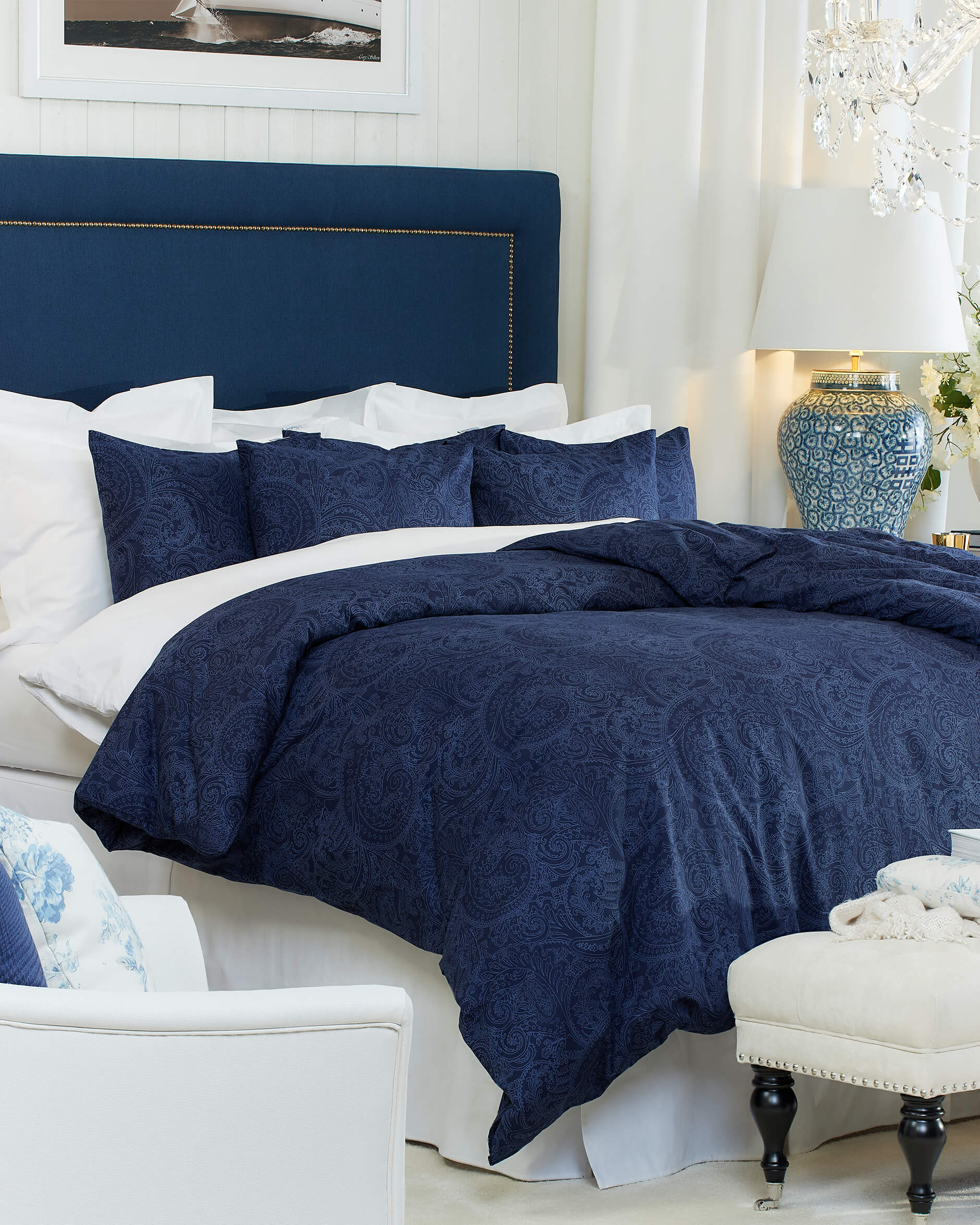 Linton sänggavel indigo