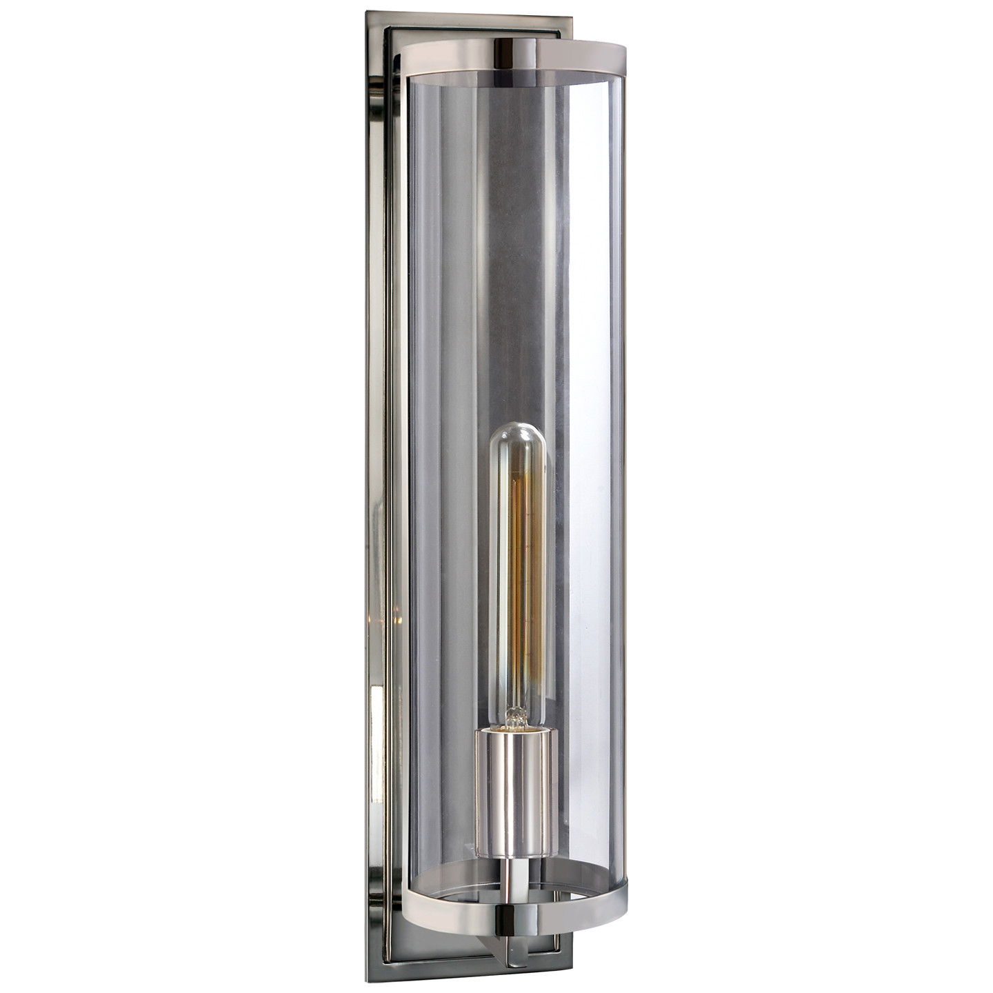 Belden Tubular vägglampa nickel