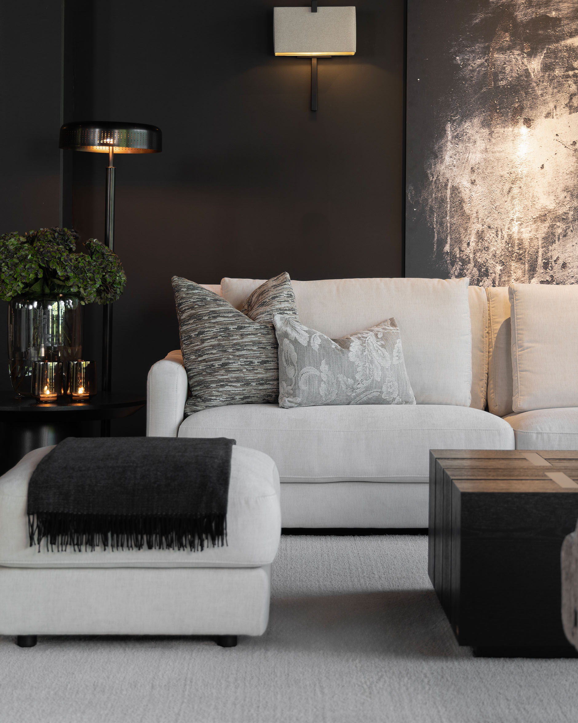 Serena pudebetræk flower oyster